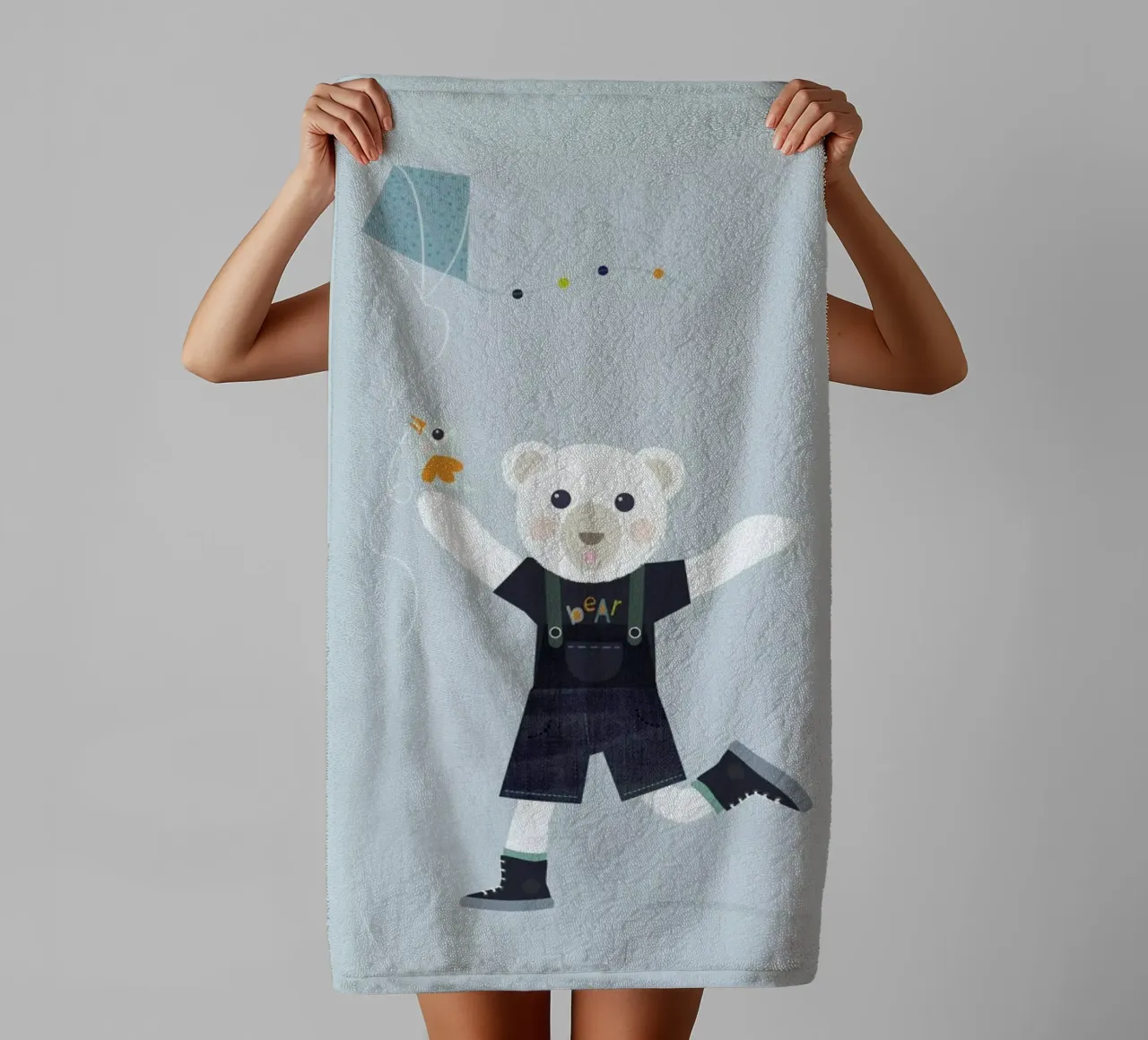 Nibbio dell'orso asciugamano da bagno da JaySan Studio