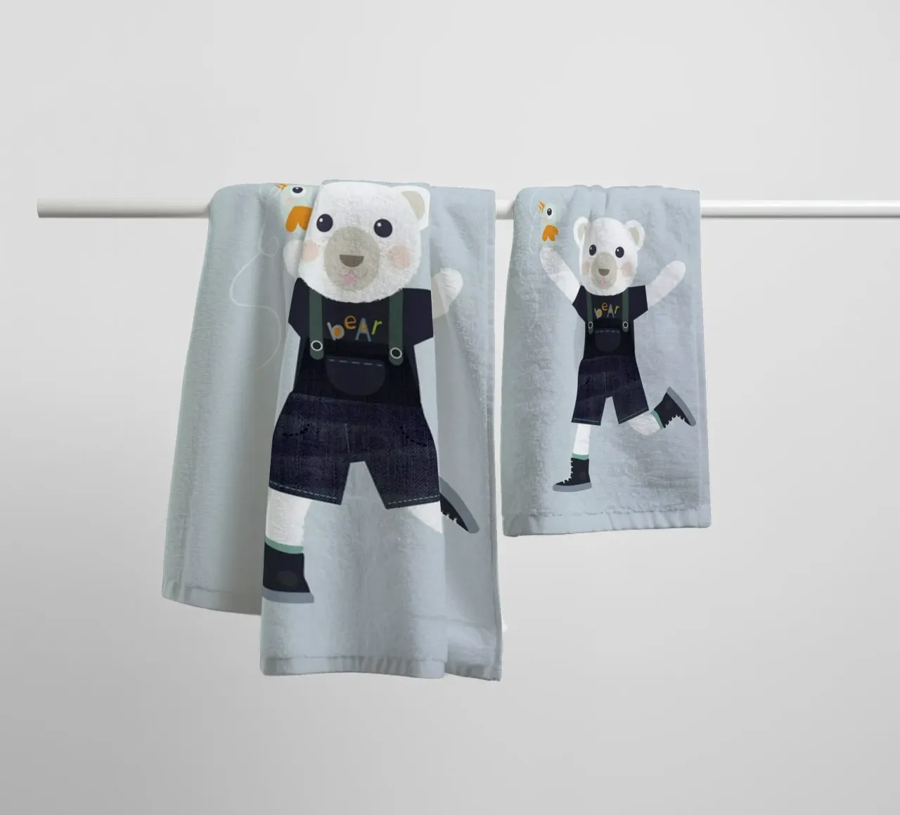 Nibbio dell'orso asciugamano da bagno da JaySan Studio