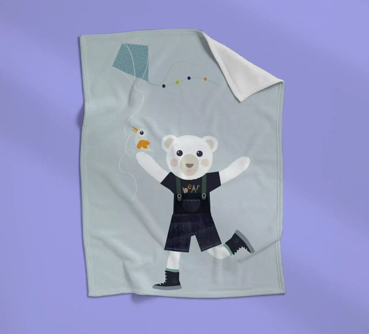 Bear Kite coperta in pile da JaySan Studio