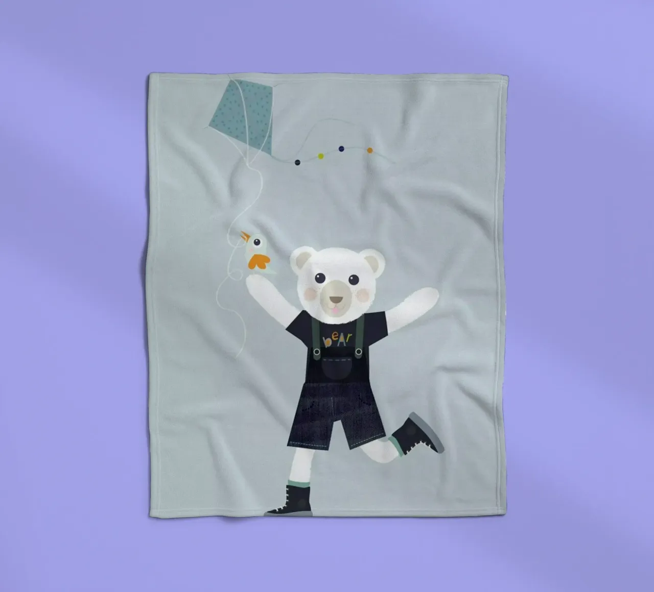 Bear Kite coperta in pile da JaySan Studio