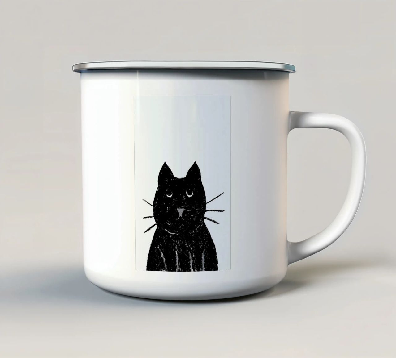 Innocent Cat tazza in smalto da Atelier Mave