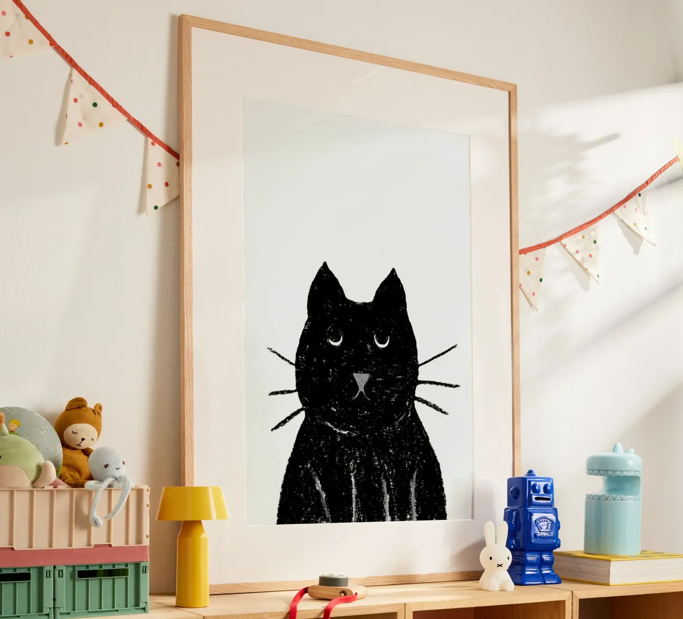 Innocent Cat poster van Atelier Mave