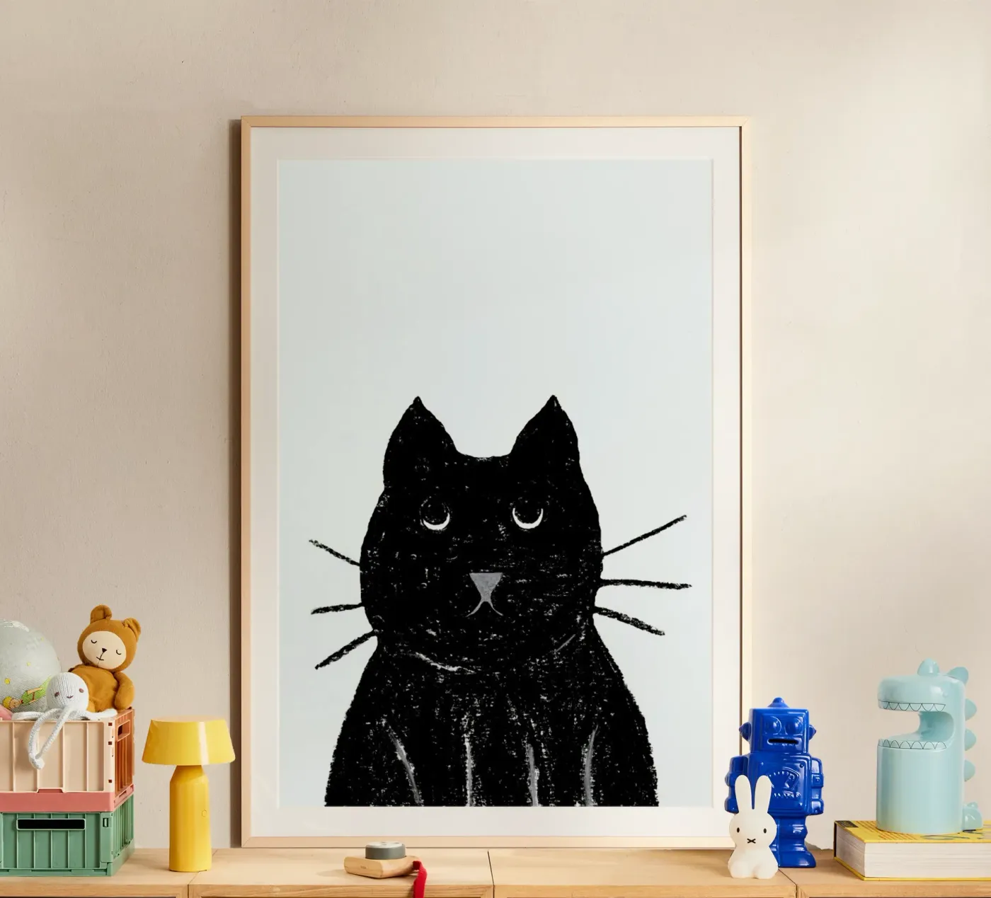 Innocent Cat poster van Atelier Mave