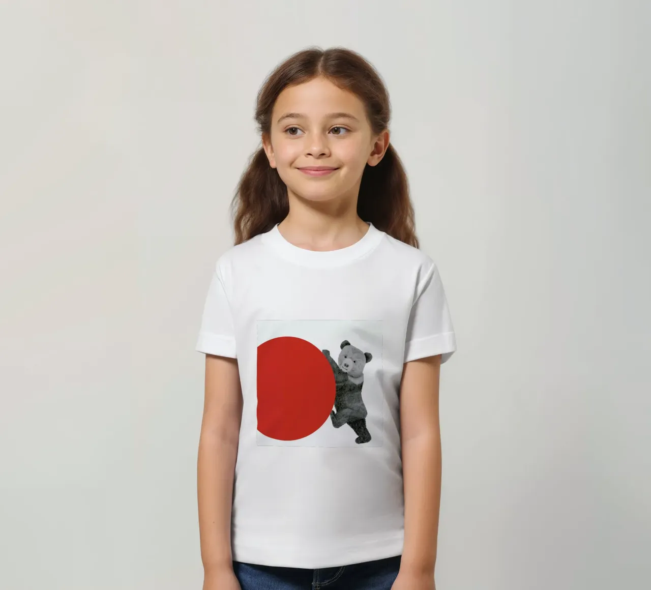 Bear kinder t-shirt van Morgan Kendall