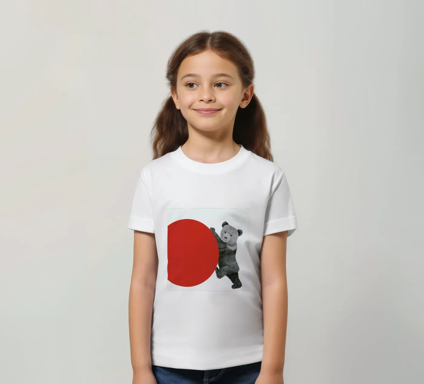 Bear kinder t-shirt van Morgan Kendall