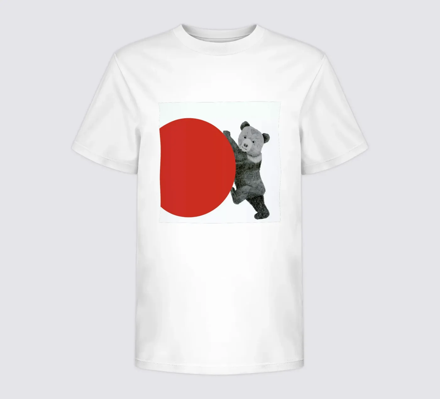 Bear kinder t-shirt van Morgan Kendall