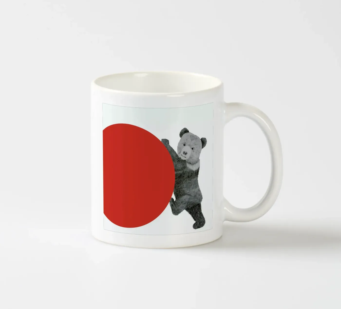 Bear ceramic mug by Morgan Kendall