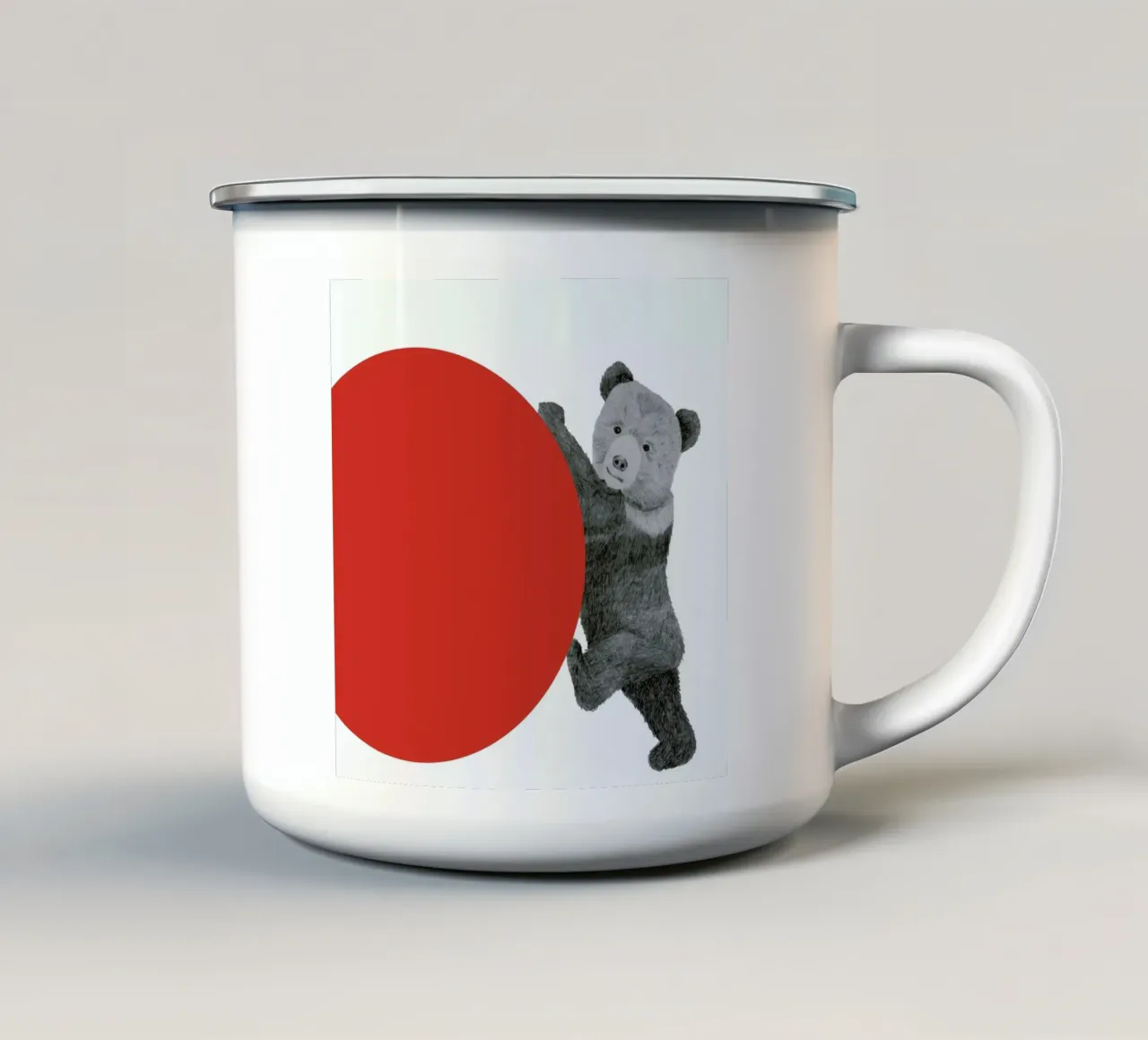 Bear tazza in smalto da Morgan Kendall