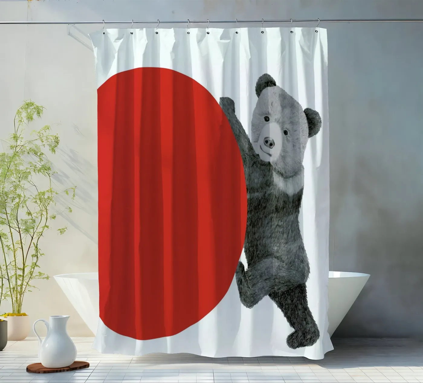 Bear Duschvorhang von Morgan Kendall