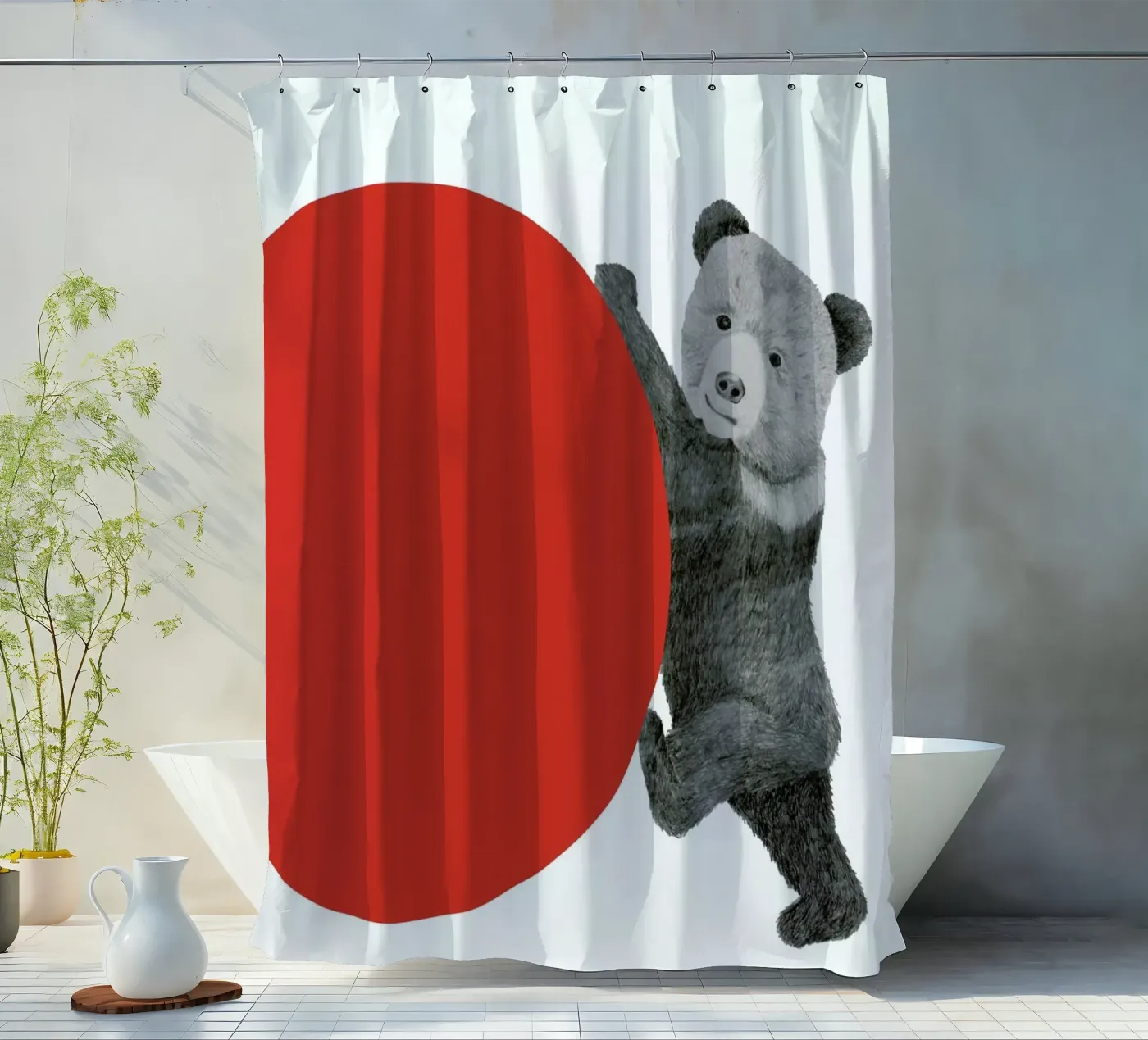 Bear Duschvorhang von Morgan Kendall