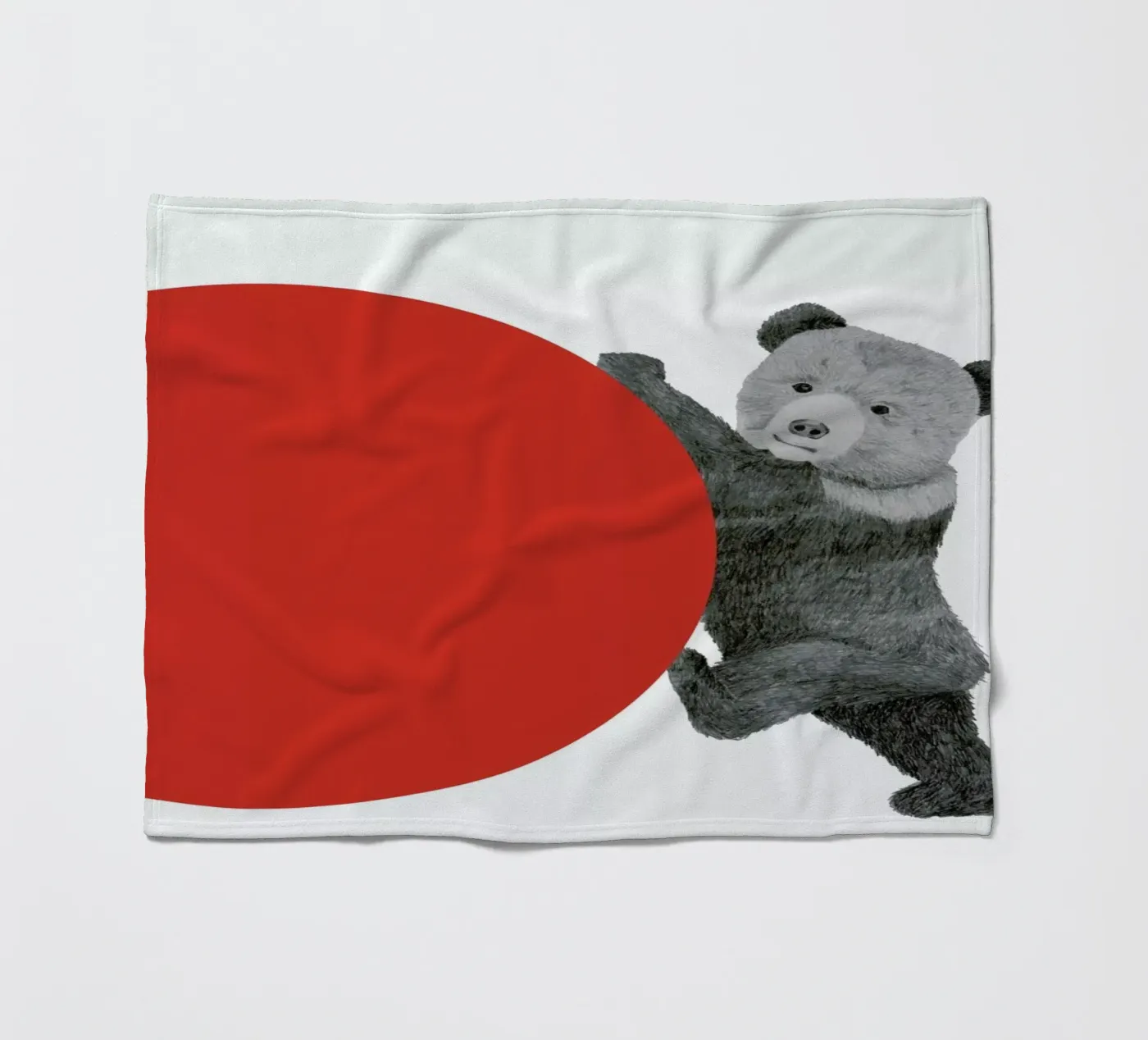 Bear fleece blanket by Morgan Kendall