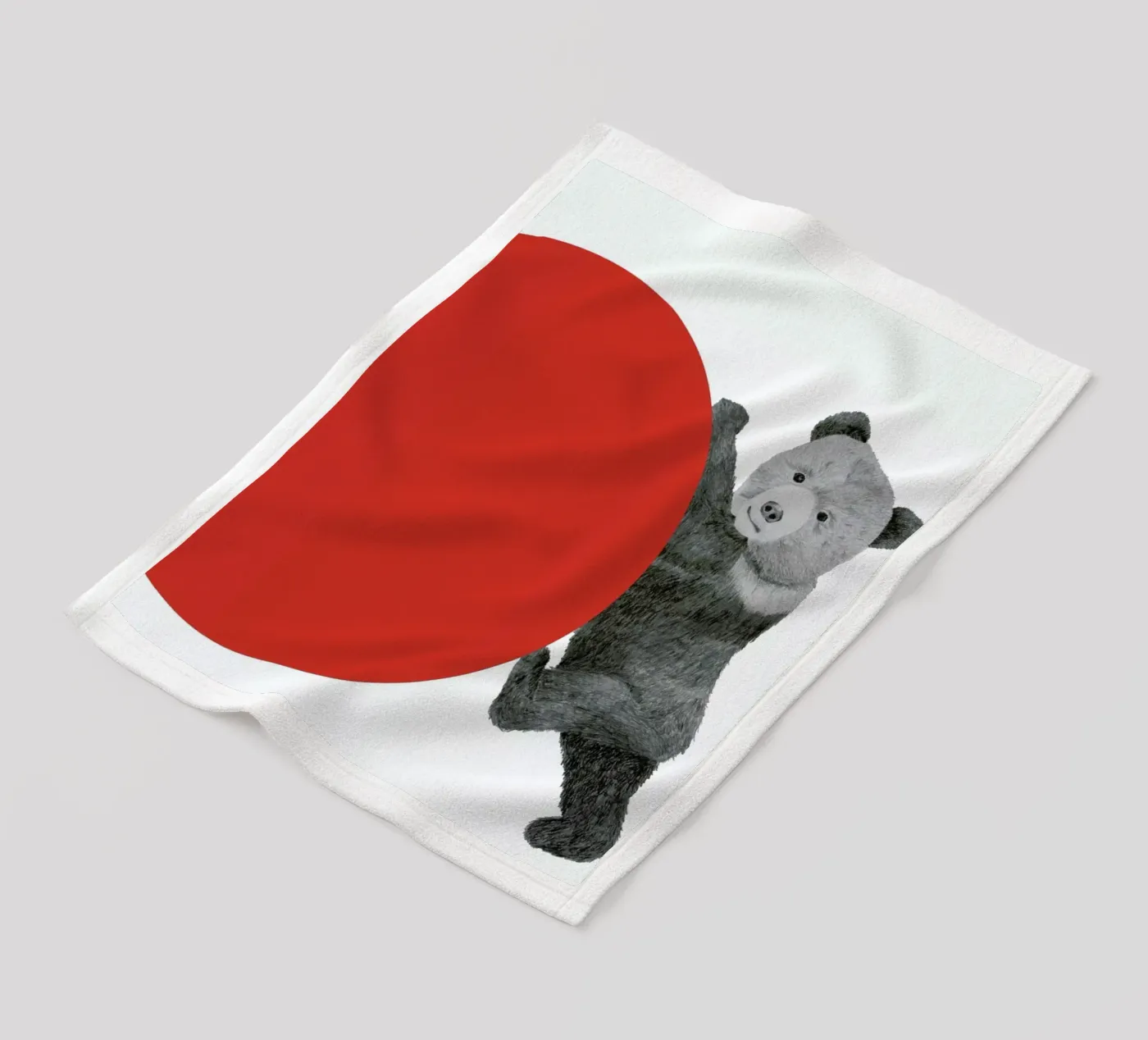 Bear fleece blanket by Morgan Kendall