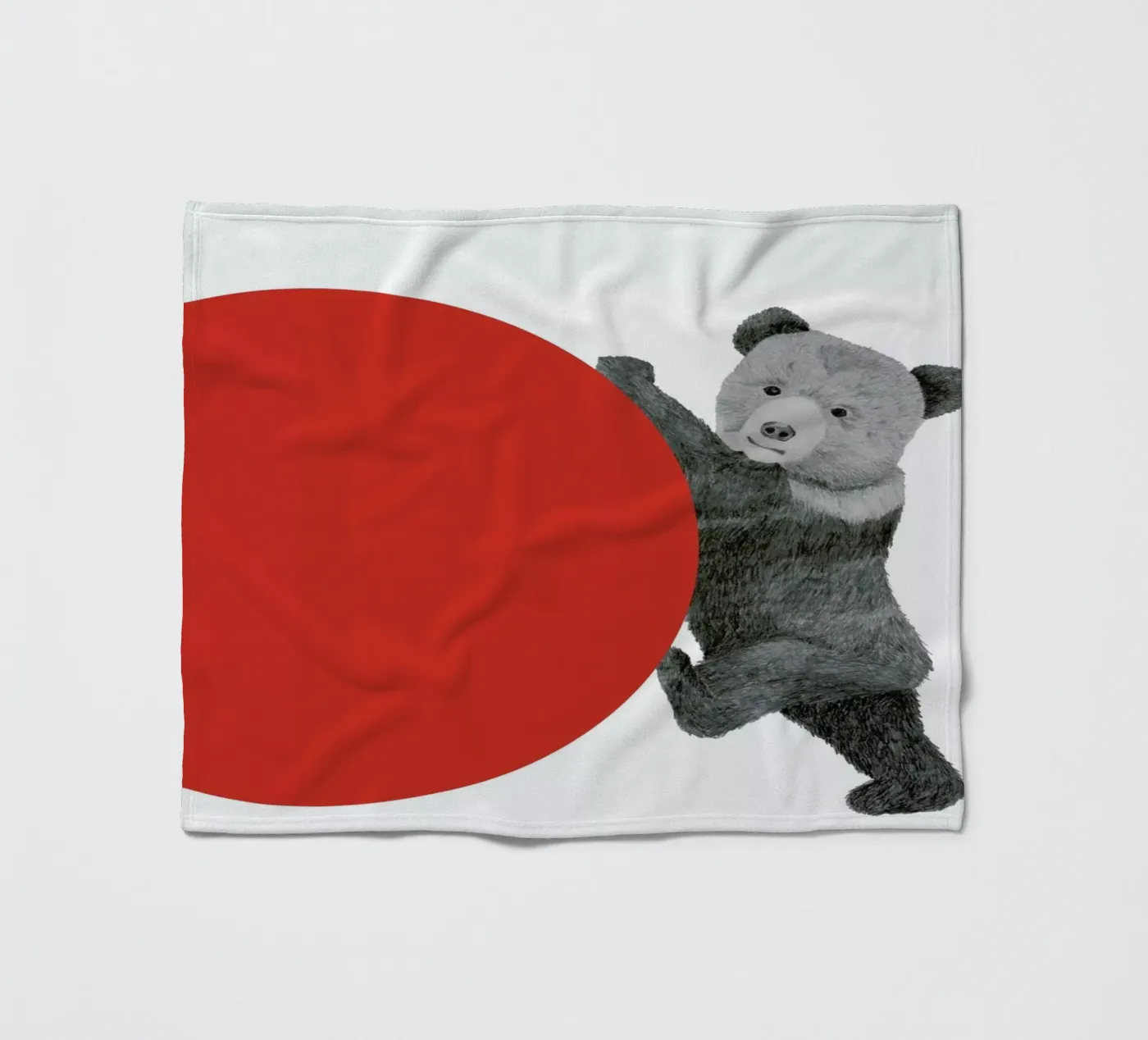 Bear fleece blanket by Morgan Kendall