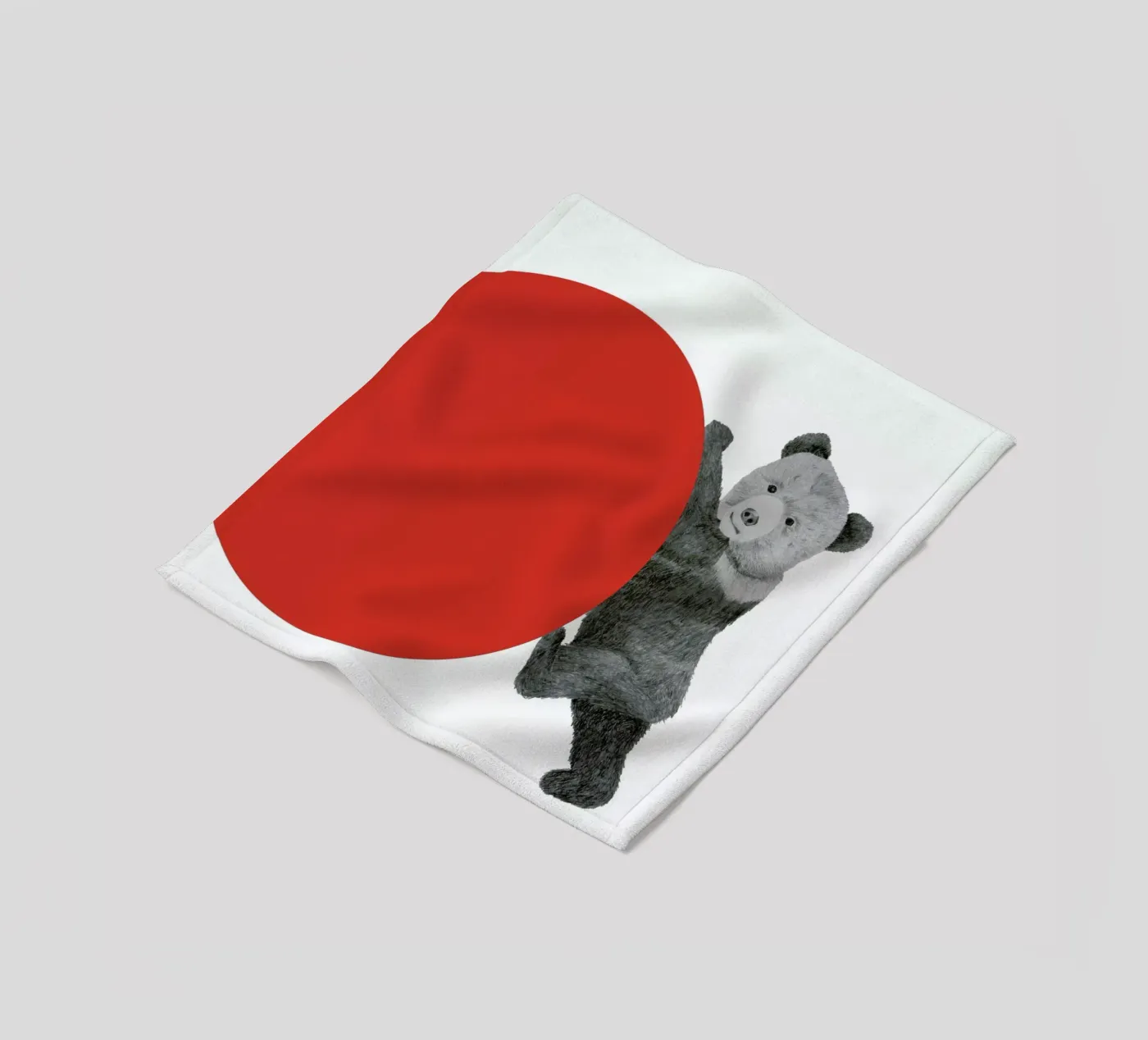 Bear fleece blanket by Morgan Kendall