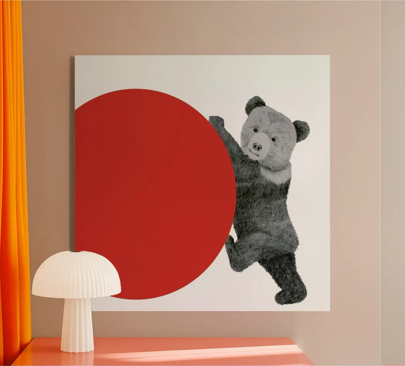 Bear plexiglas de Morgan Kendall