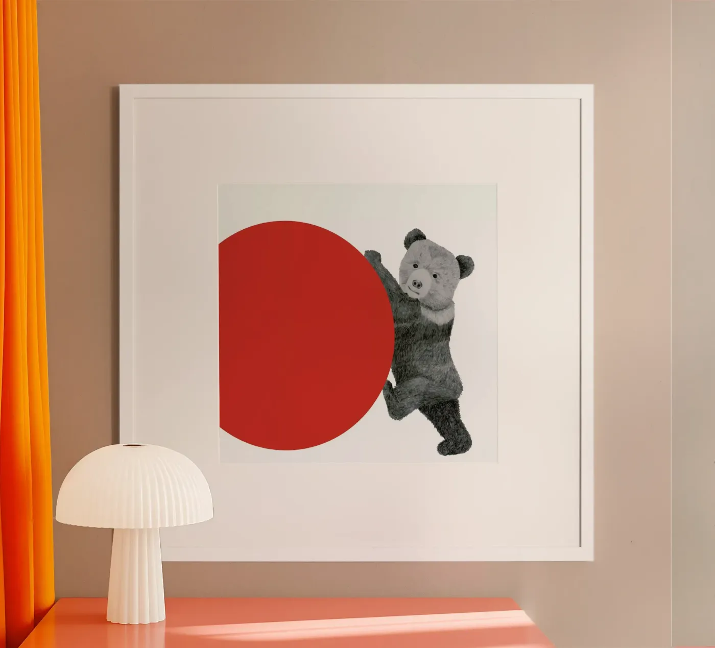 Bear poster van Morgan Kendall