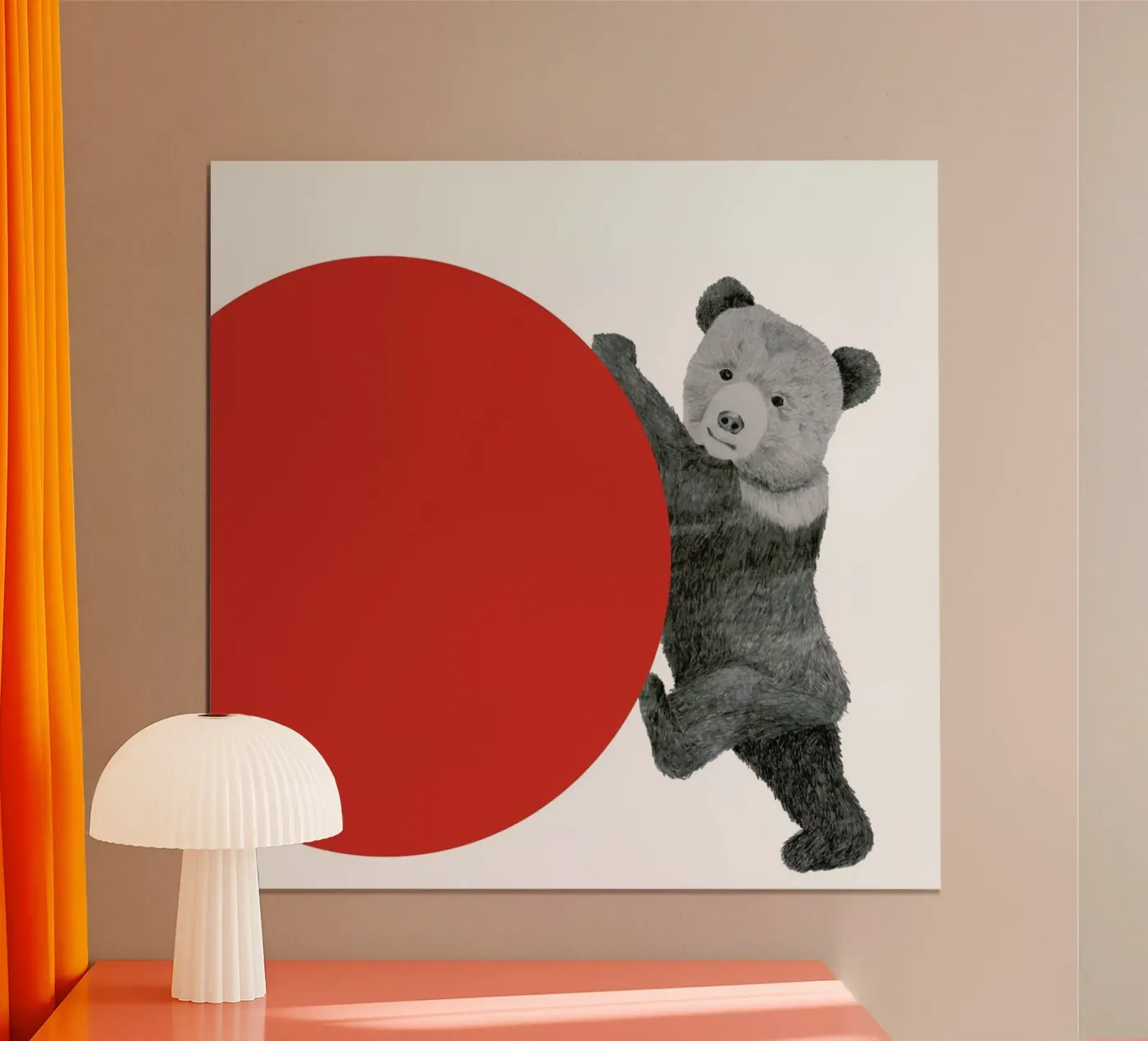 Bear poster van Morgan Kendall
