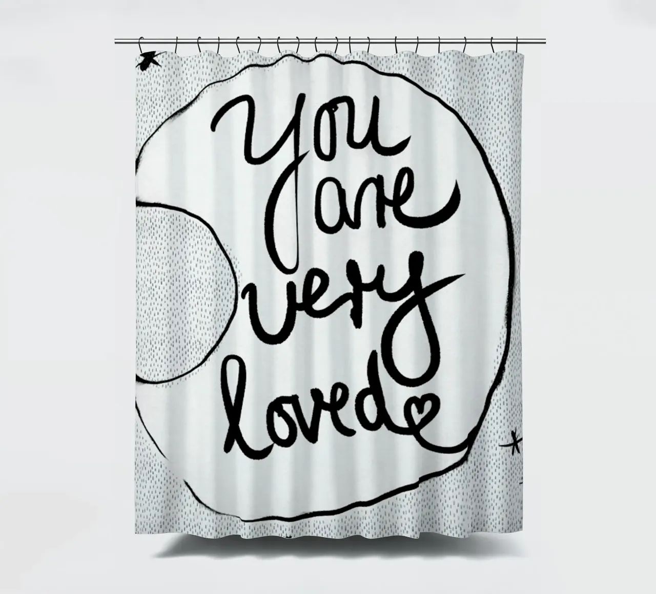 You Are Very Loved tenda da doccia da treechild
