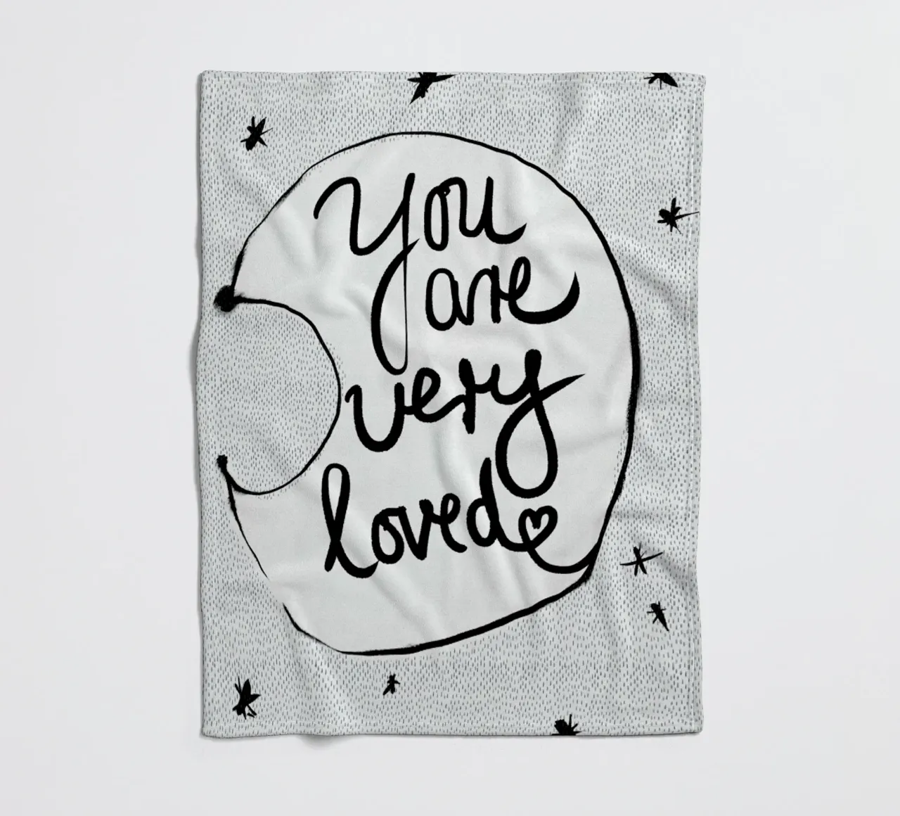 You Are Very Loved coperta in pile da treechild