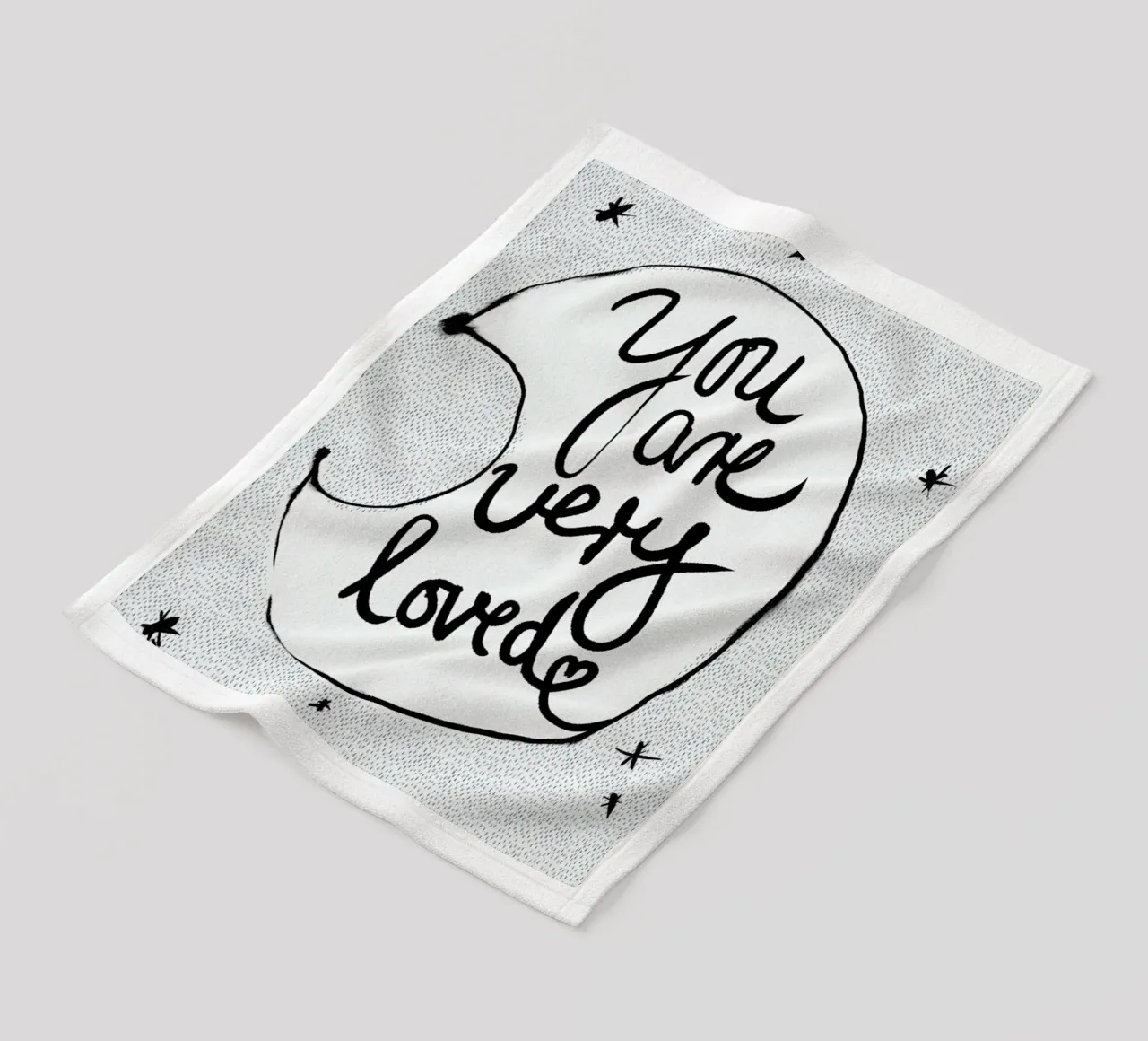 You Are Very Loved coperta in pile da treechild