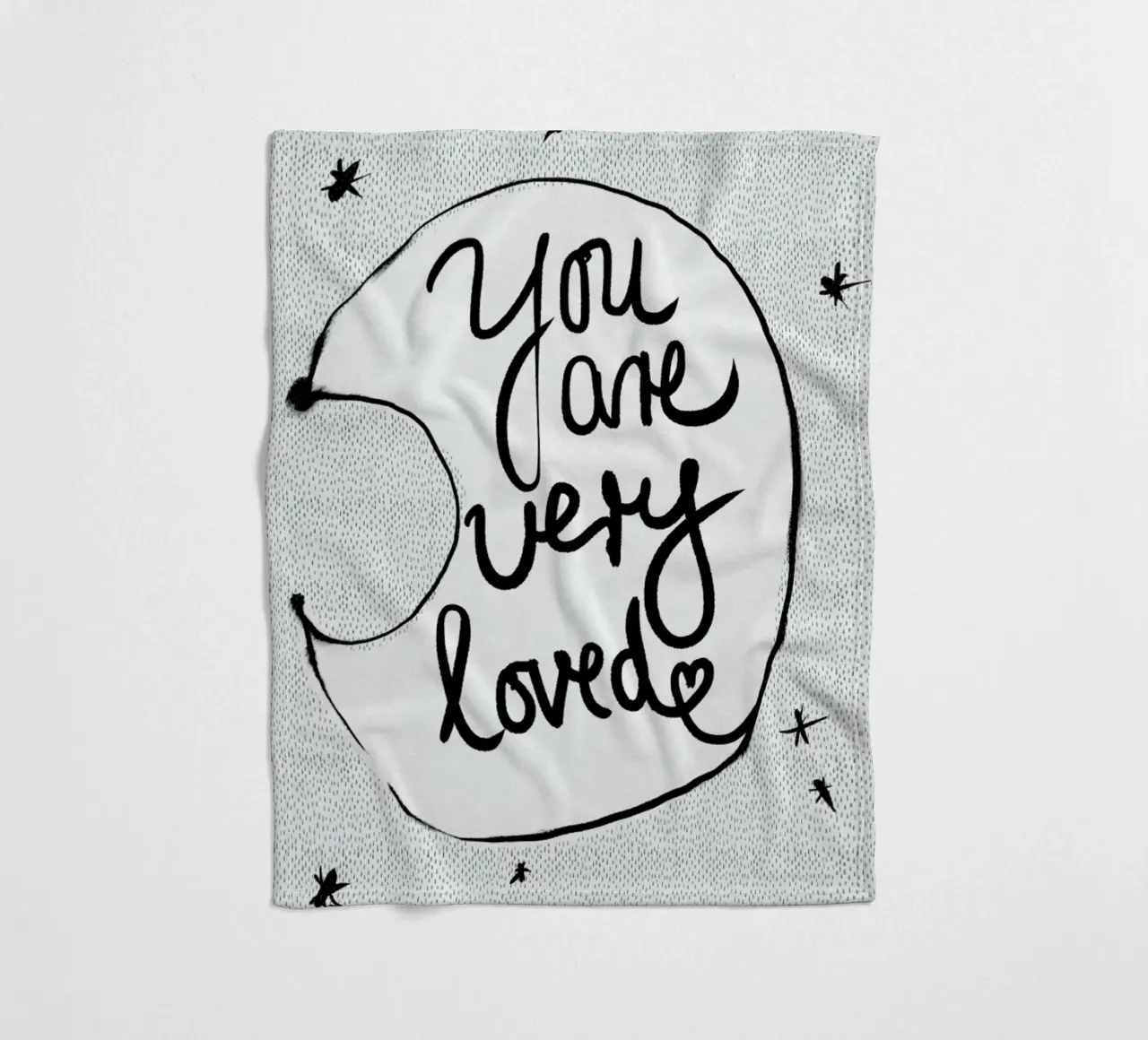You Are Very Loved coperta in pile da treechild