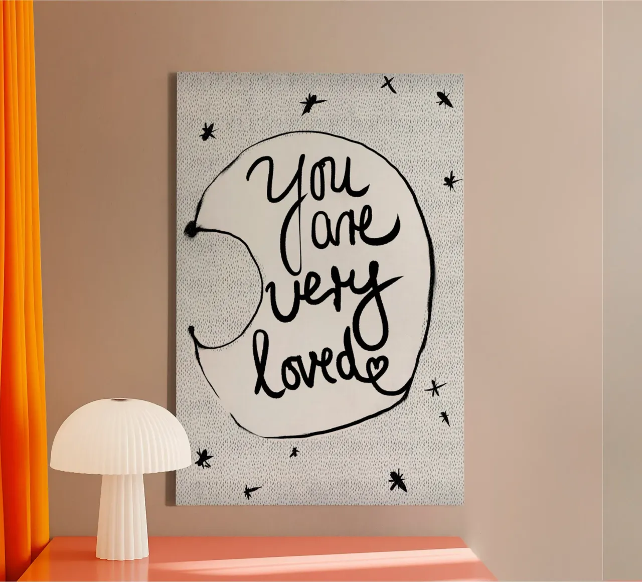You Are Very Loved tela con Cornice a cassetta da treechild