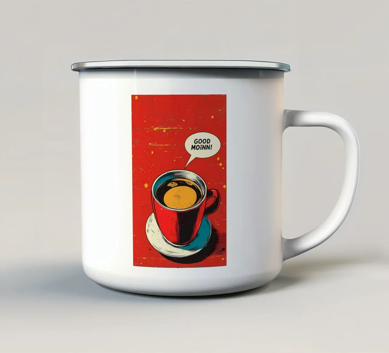 Arte minimalista 53 tazza in smalto da Erika C White