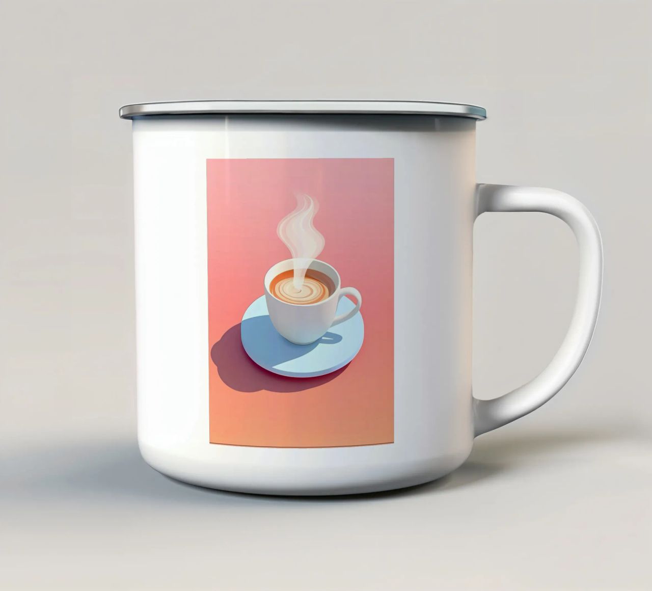 Arte minimalista 55 tazza in smalto da Erika C White