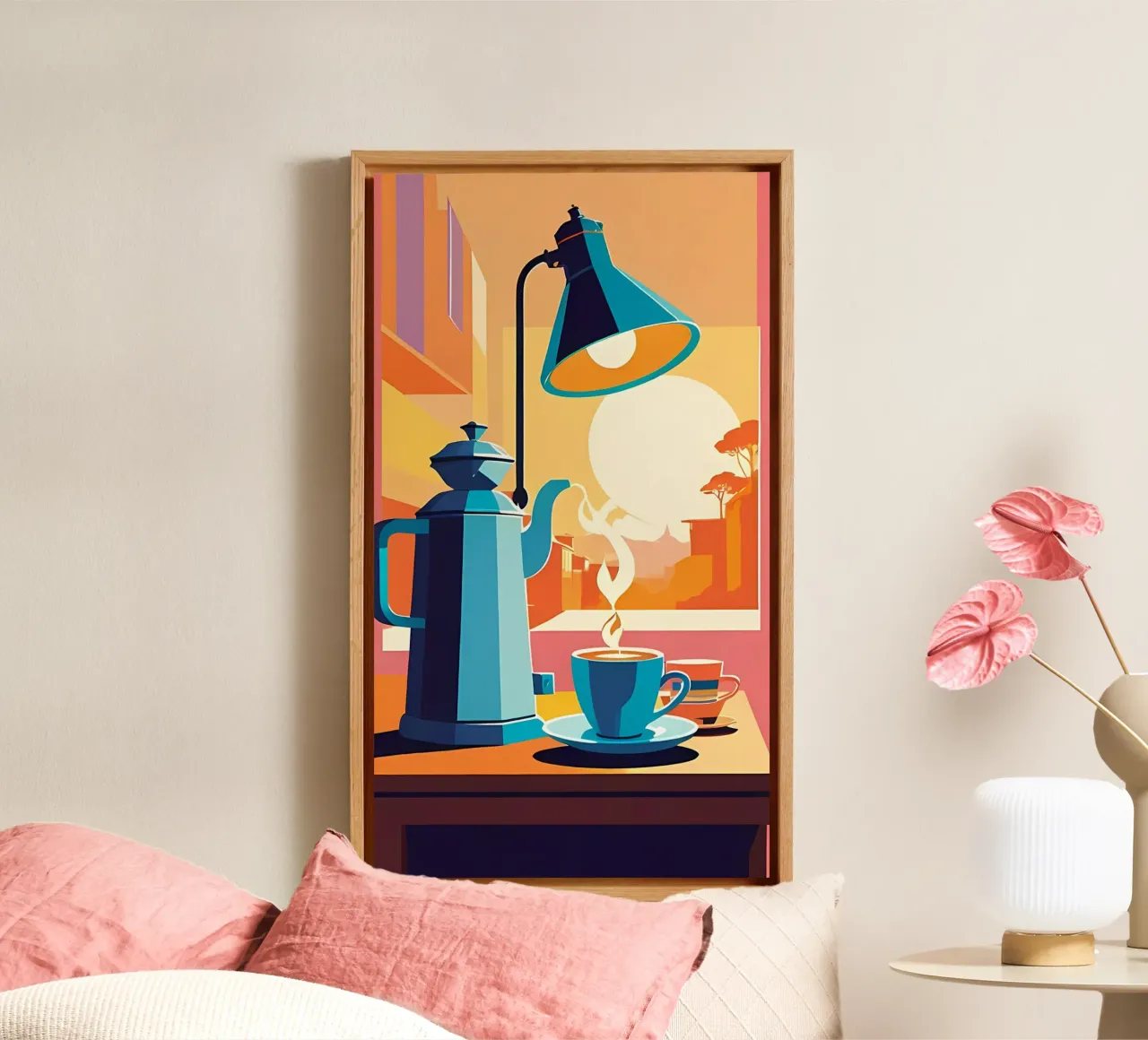 Minimalist Art 56 canvas with Floater frame by Erika C White