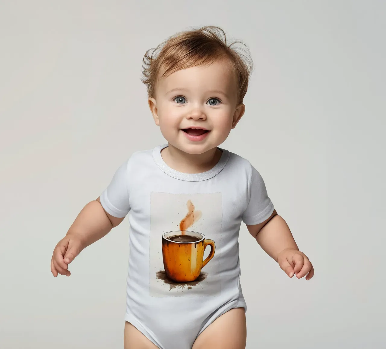 Minimalist Art 57 short-sleeve baby romper by Erika C White