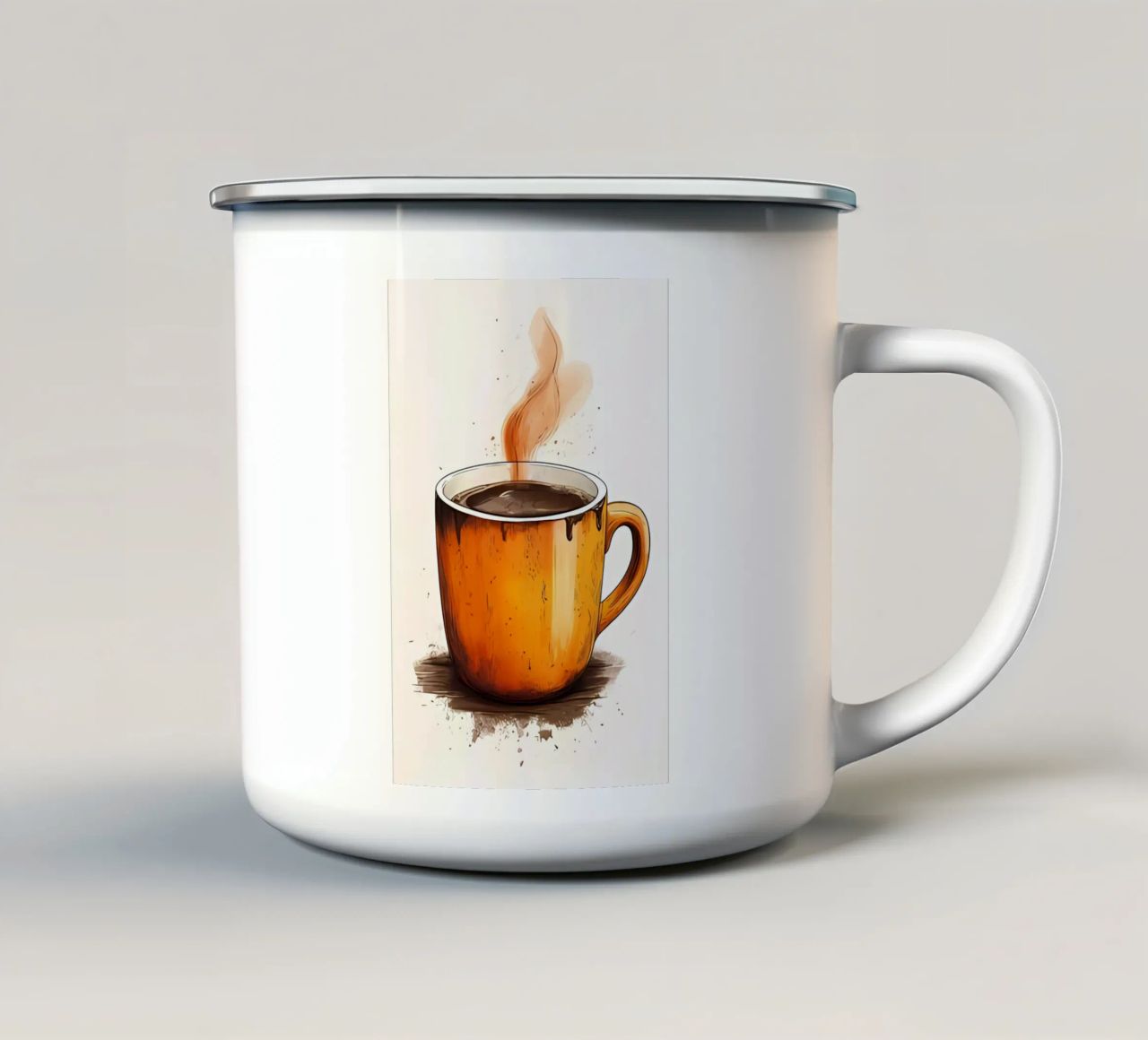 Arte minimalista 57 tazza in smalto da Erika C White