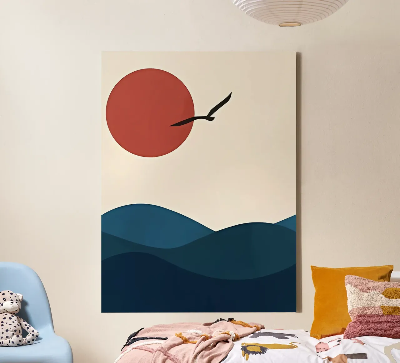 Minimalist Art 58 canvas with Floater frame by Erika C White
