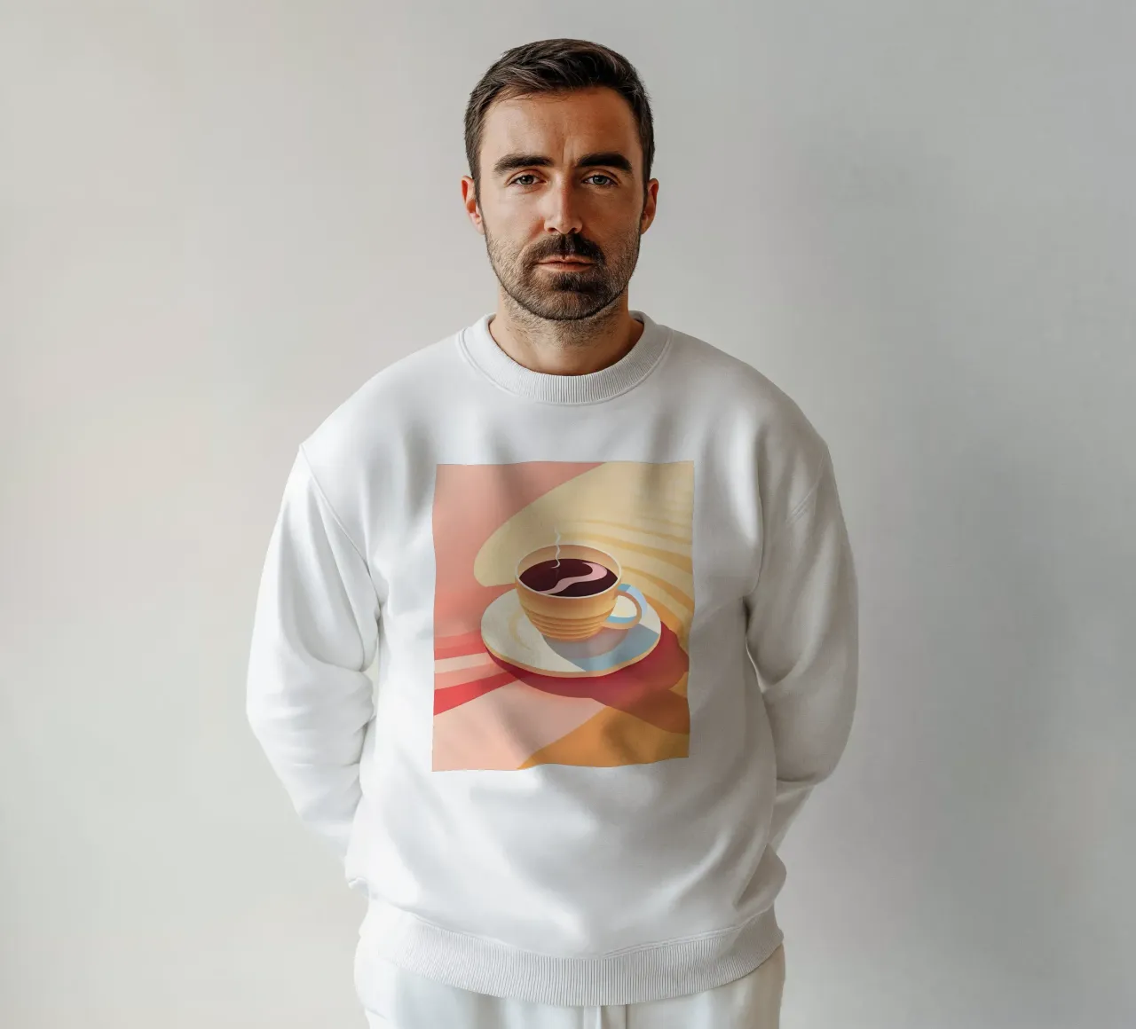 Minimalistische kunst 59 sweatshirt van Erika C White