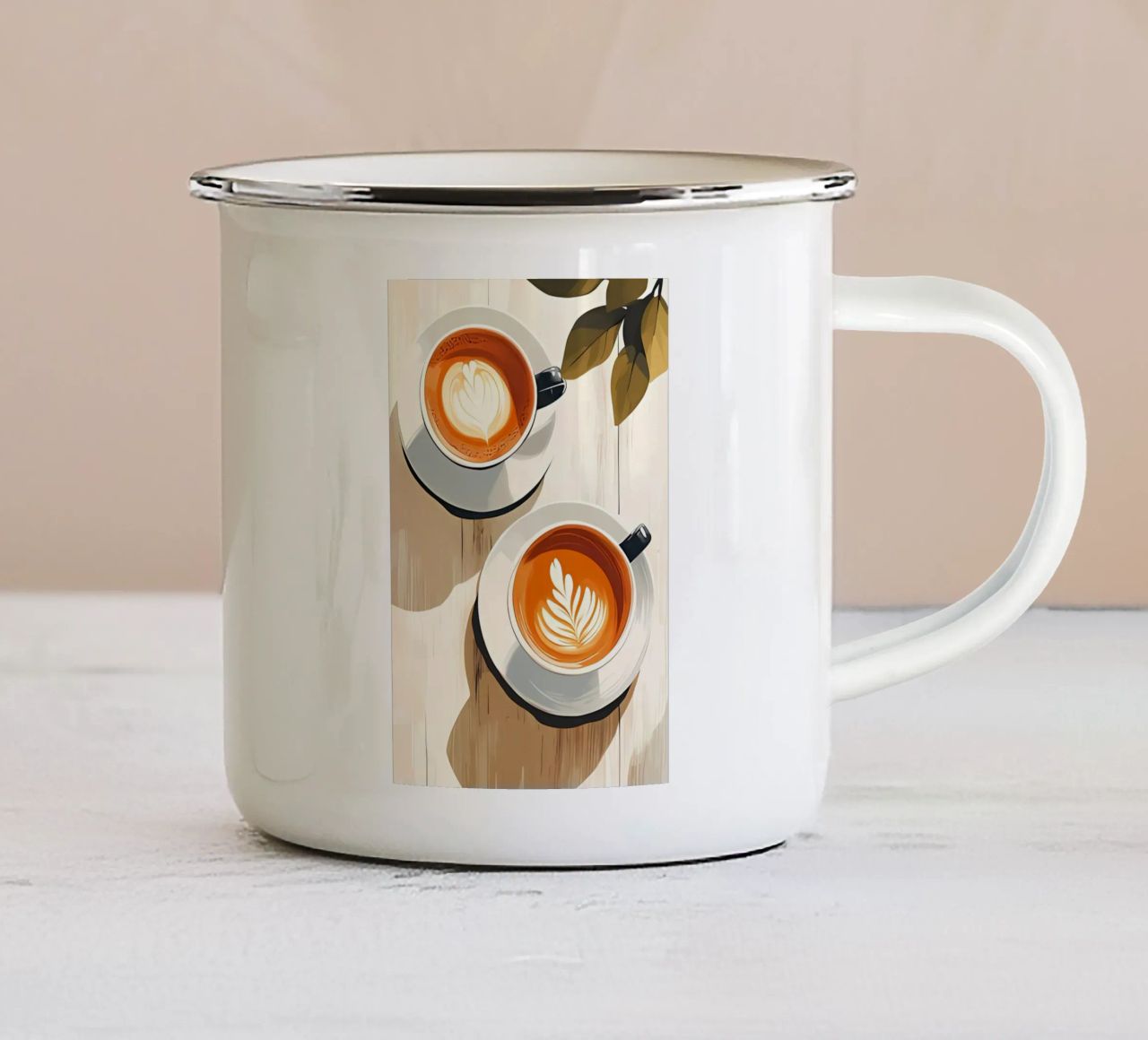 Arte minimalista 64 tazza in smalto da Erika C White