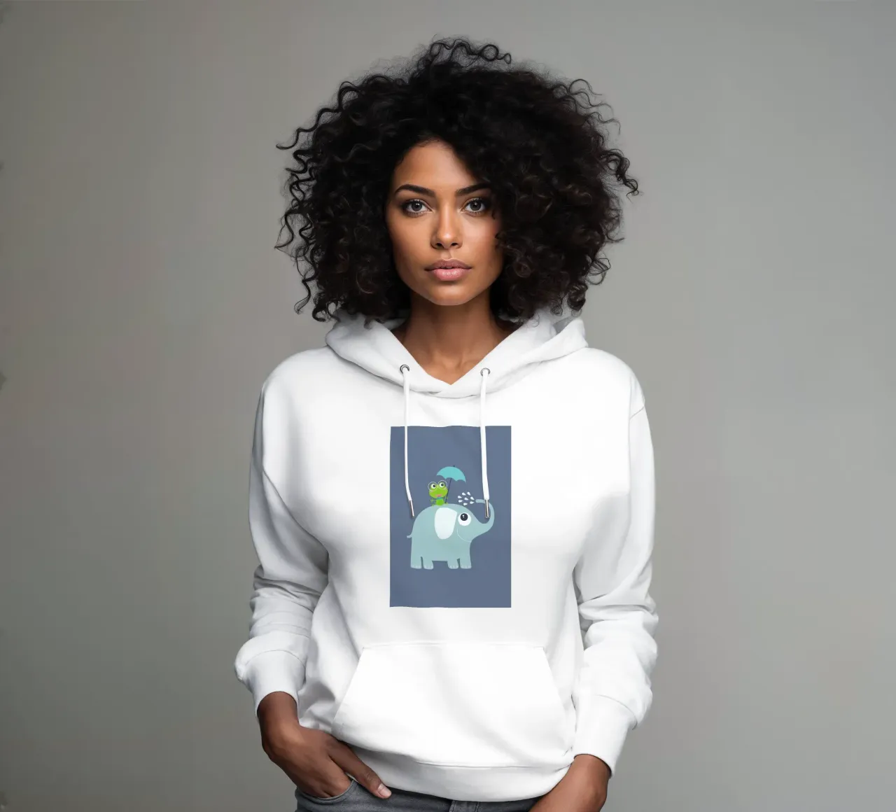 Elephant Frog felpa con cappuccio da JaySan Studio
