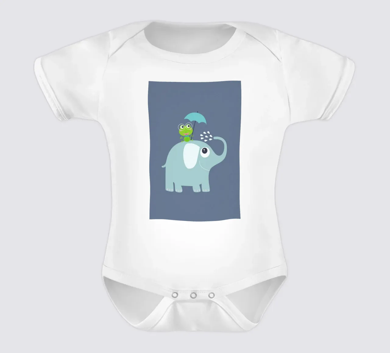 Elephant Frog body neonato maniche corte da JaySan Studio