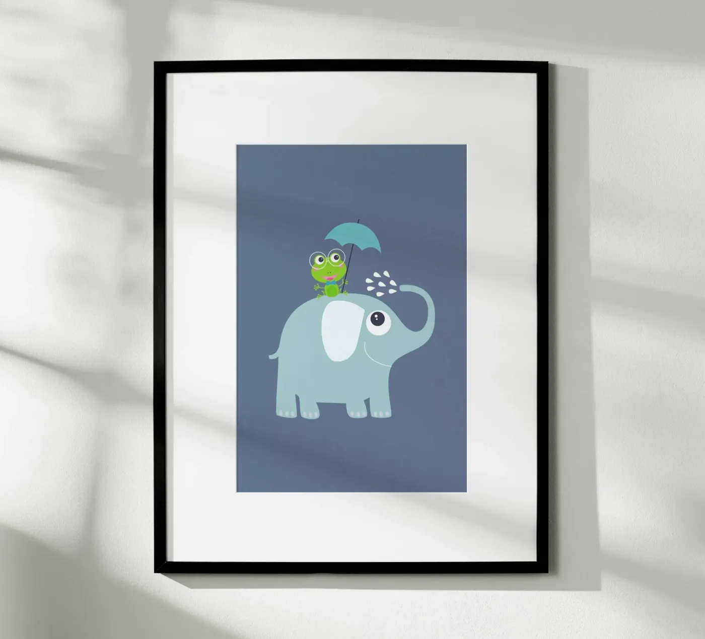 Elephant Frog poster by JaySan Studio