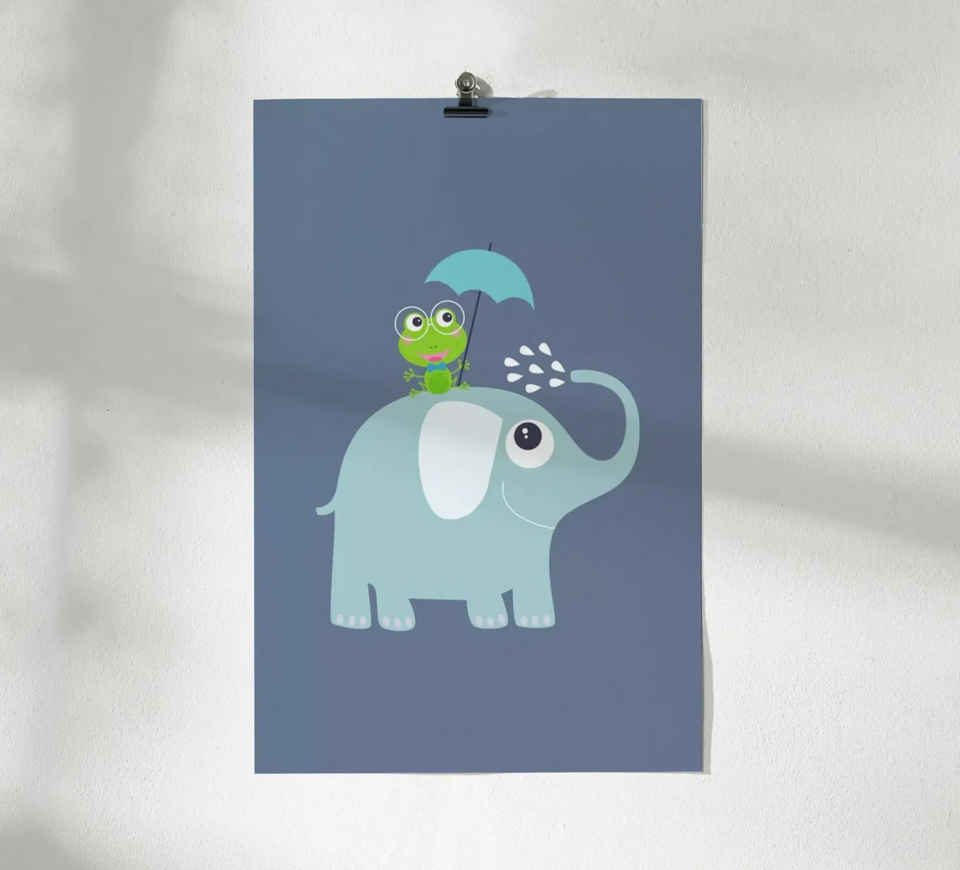 Elephant Frog poster van JaySan Studio