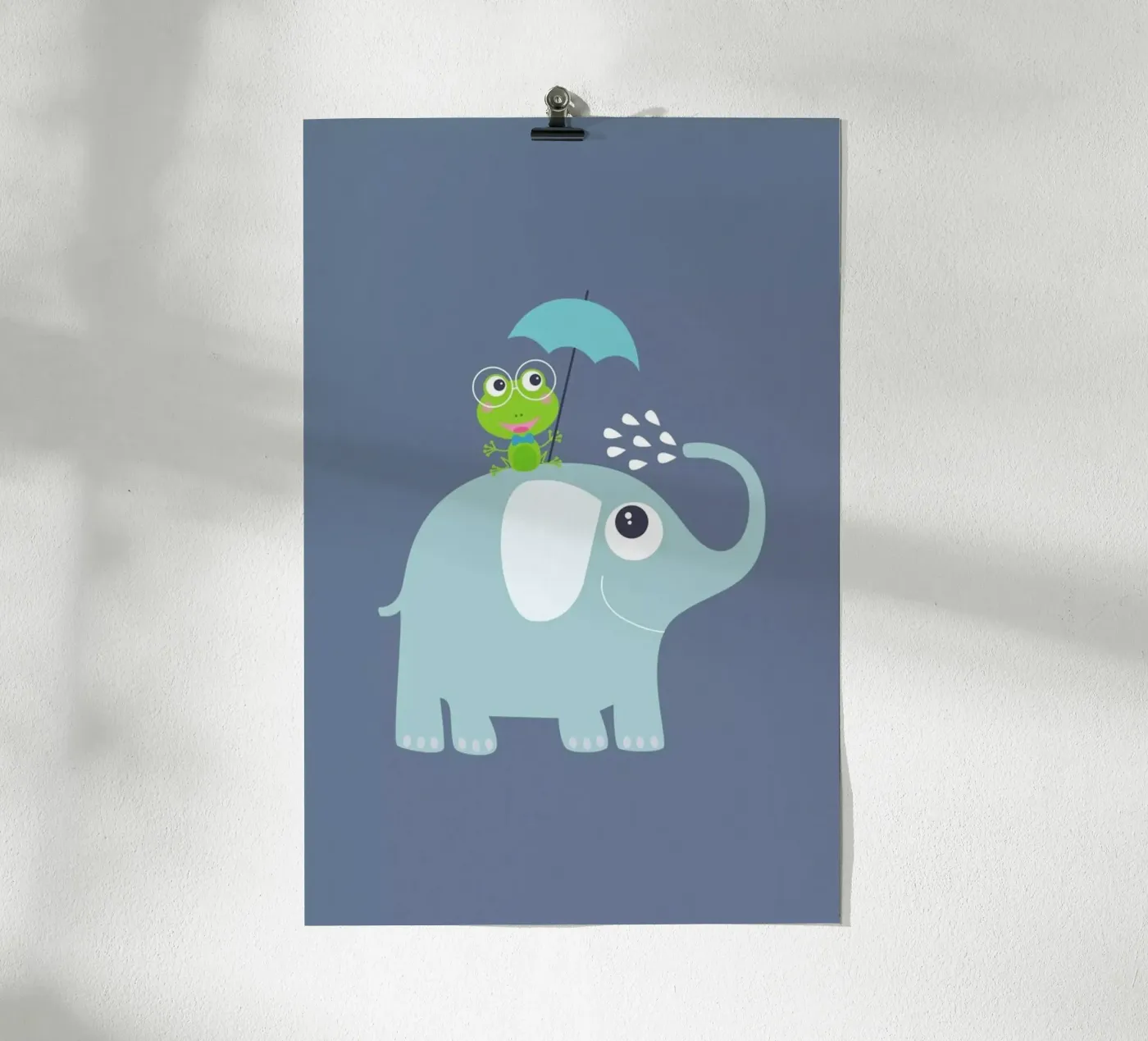 Elephant Frog poster by JaySan Studio