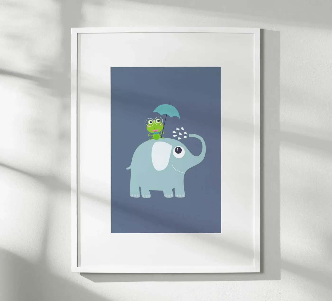 Elephant Frog poster van JaySan Studio