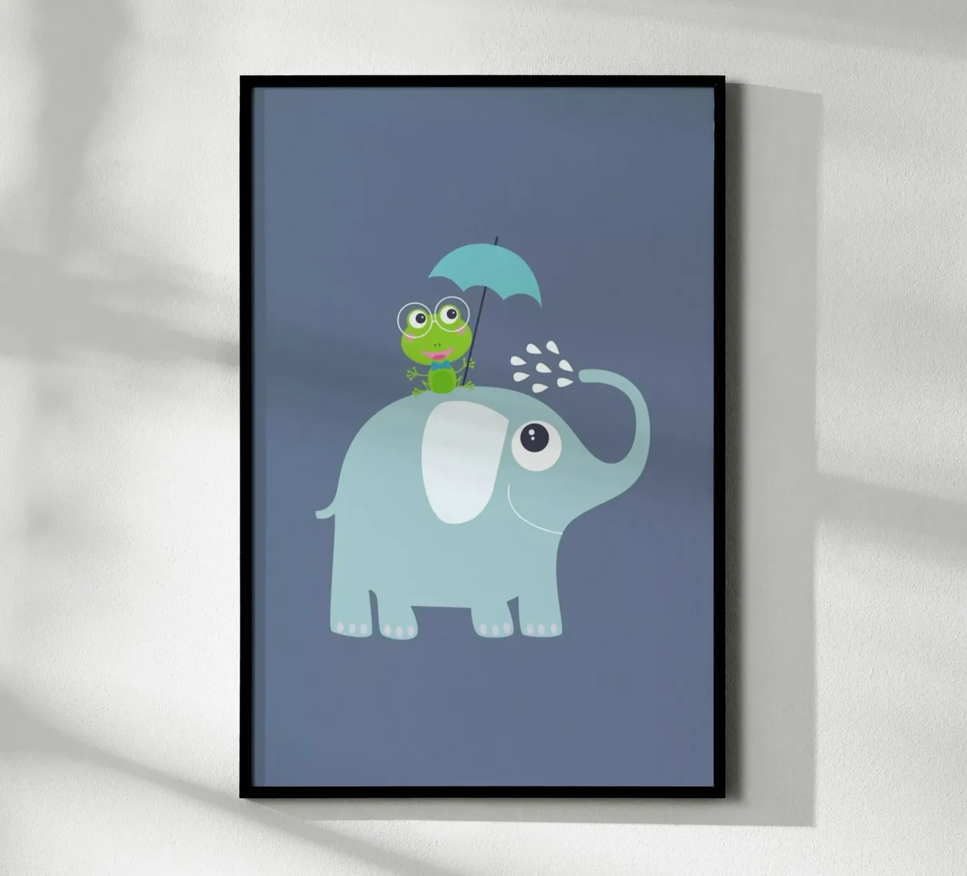 Elephant Frog poster by JaySan Studio
