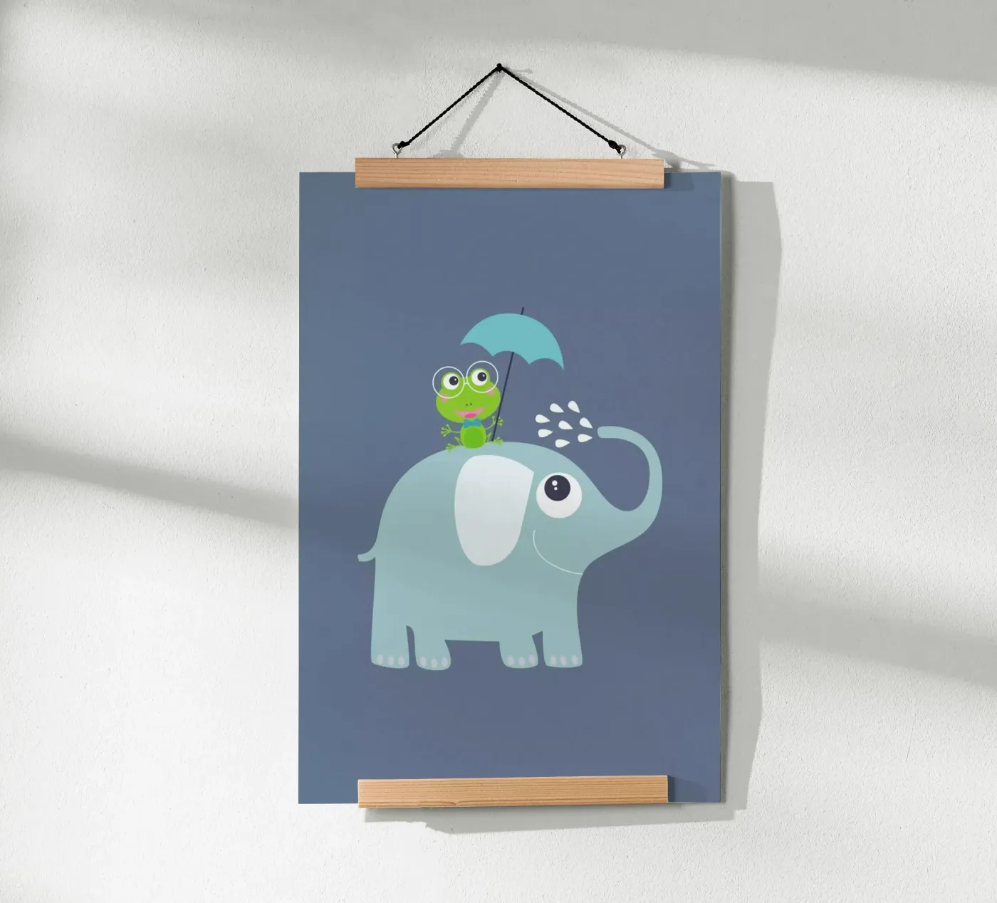 Elephant Frog poster van JaySan Studio