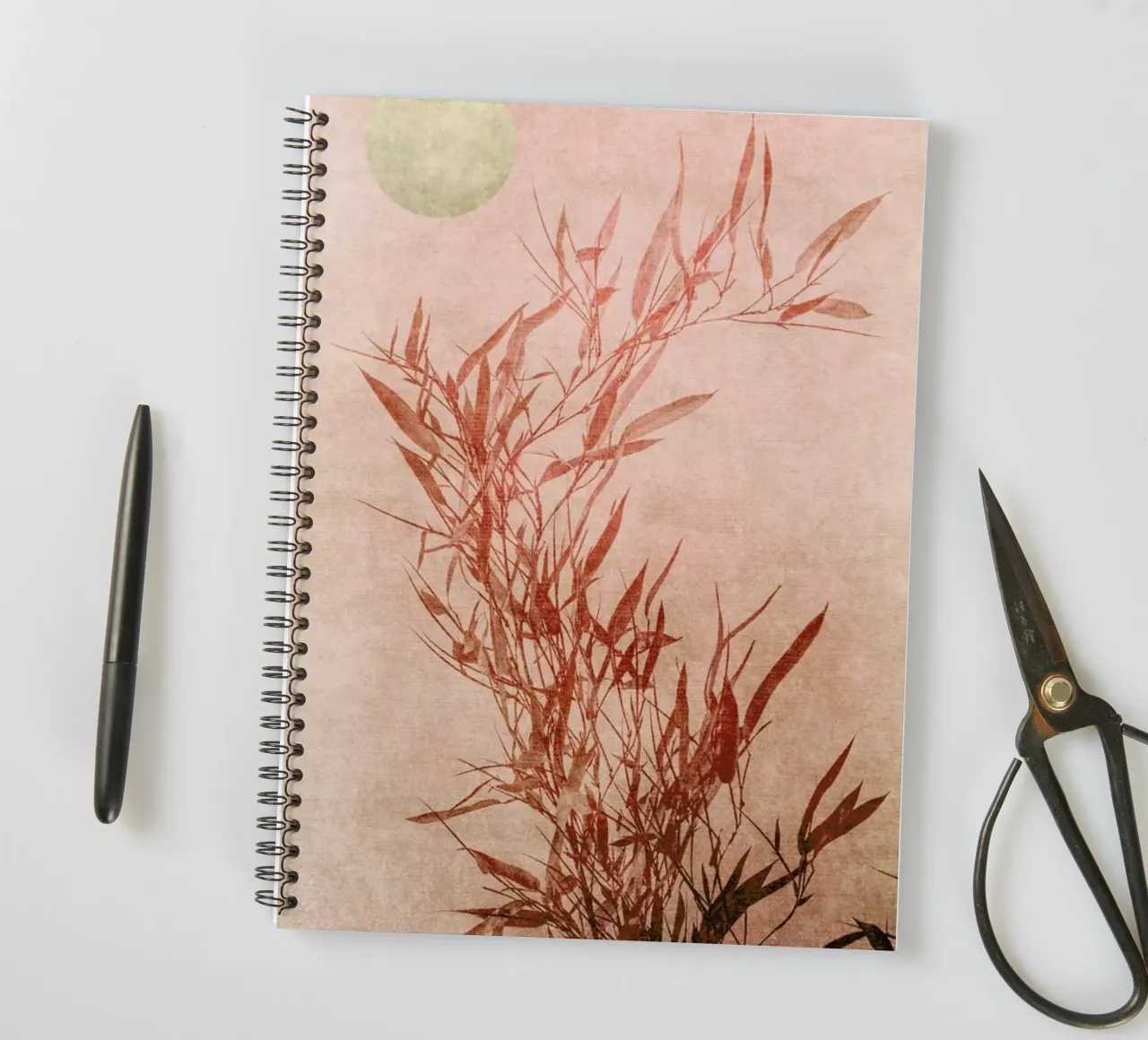 Golden Sunset spiral notebook by Kubistika