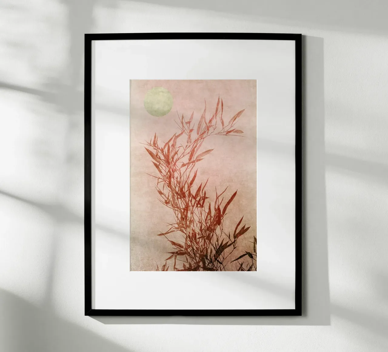 Golden Sunset poster con telaio in alluminio da Kubistika