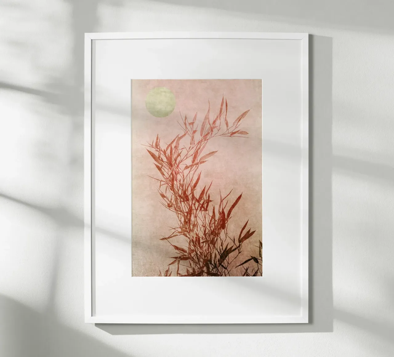 Golden Sunset poster con telaio in alluminio da Kubistika