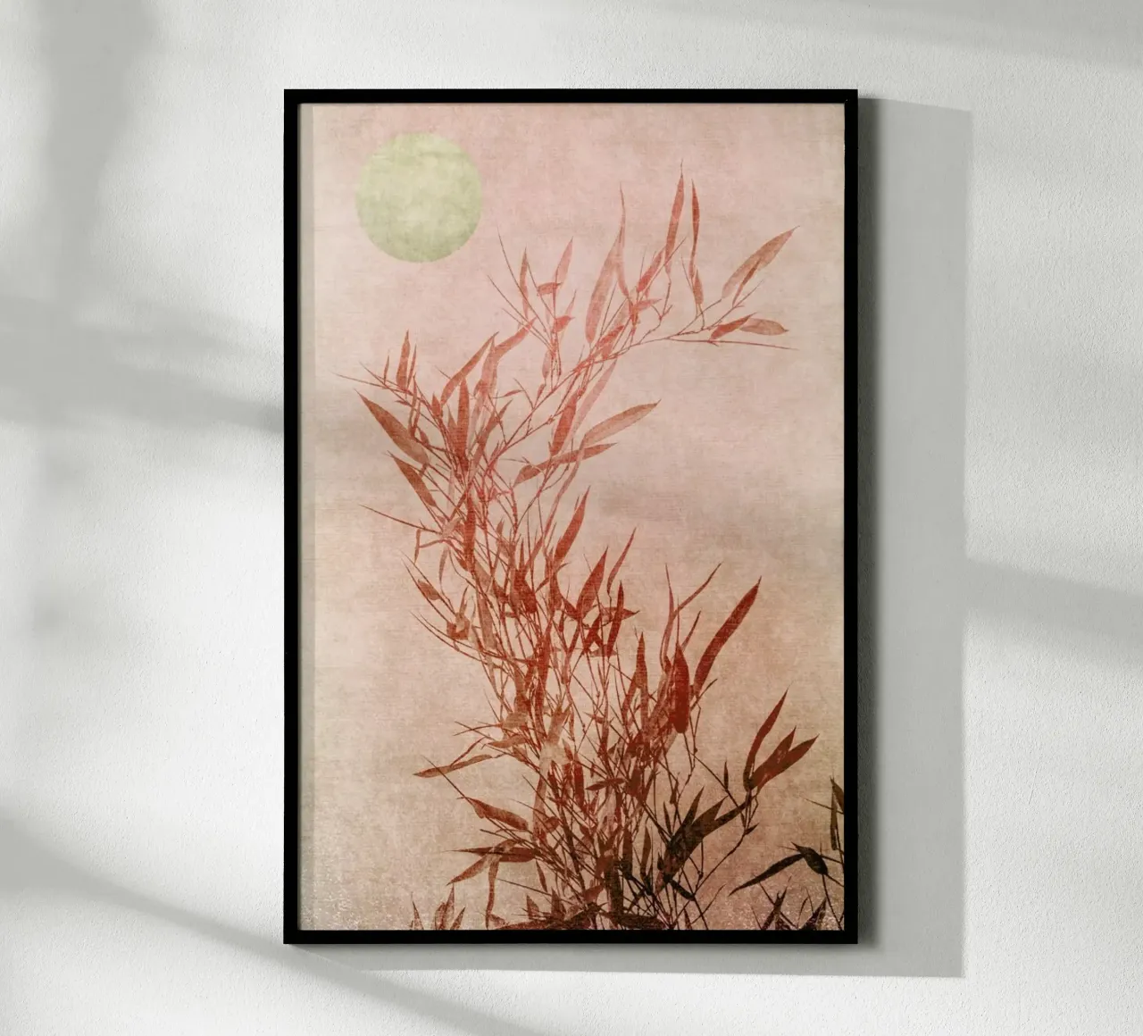Golden Sunset poster con telaio in alluminio da Kubistika