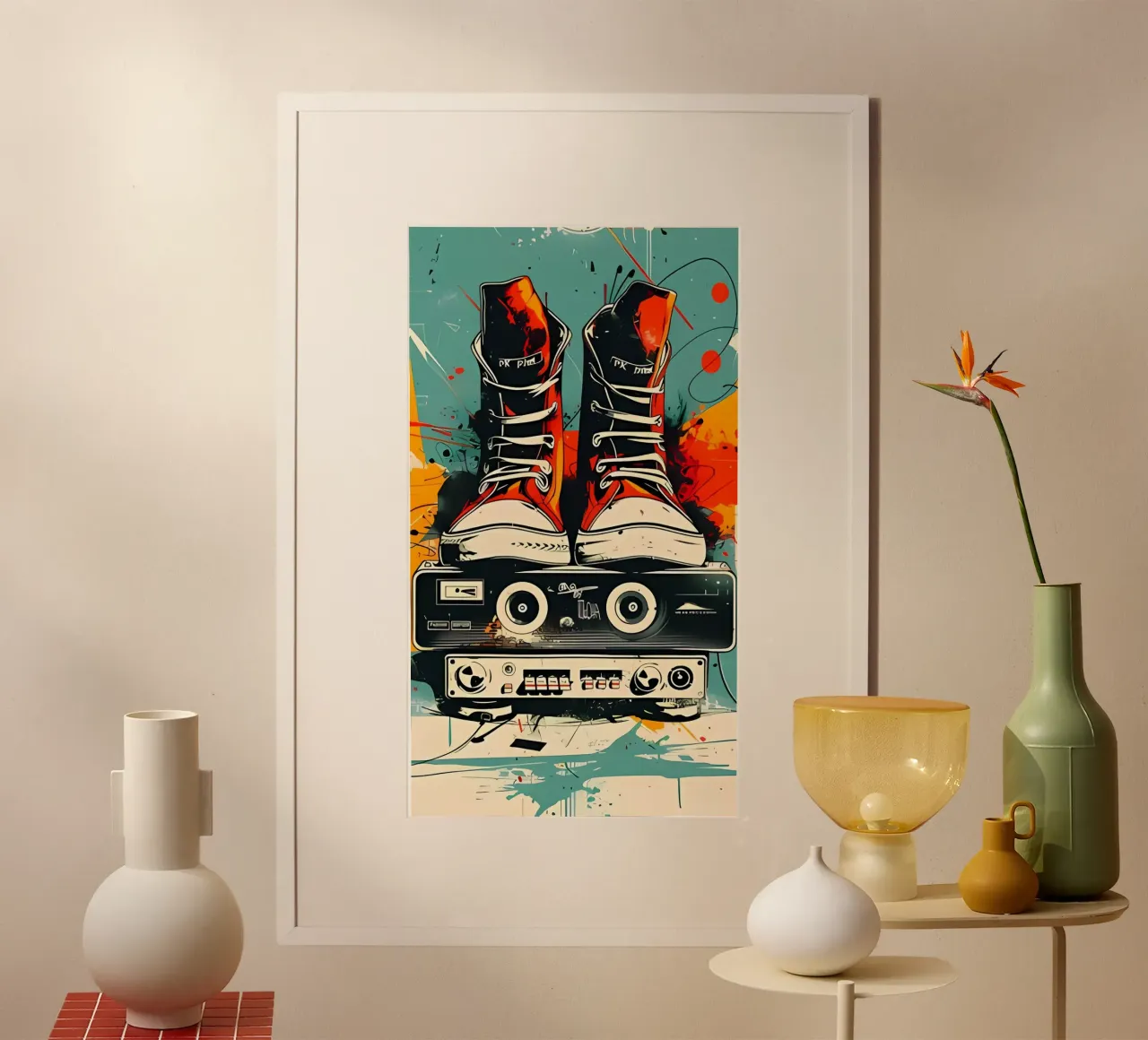 vintage poster con telaio in plastica da Erika C White