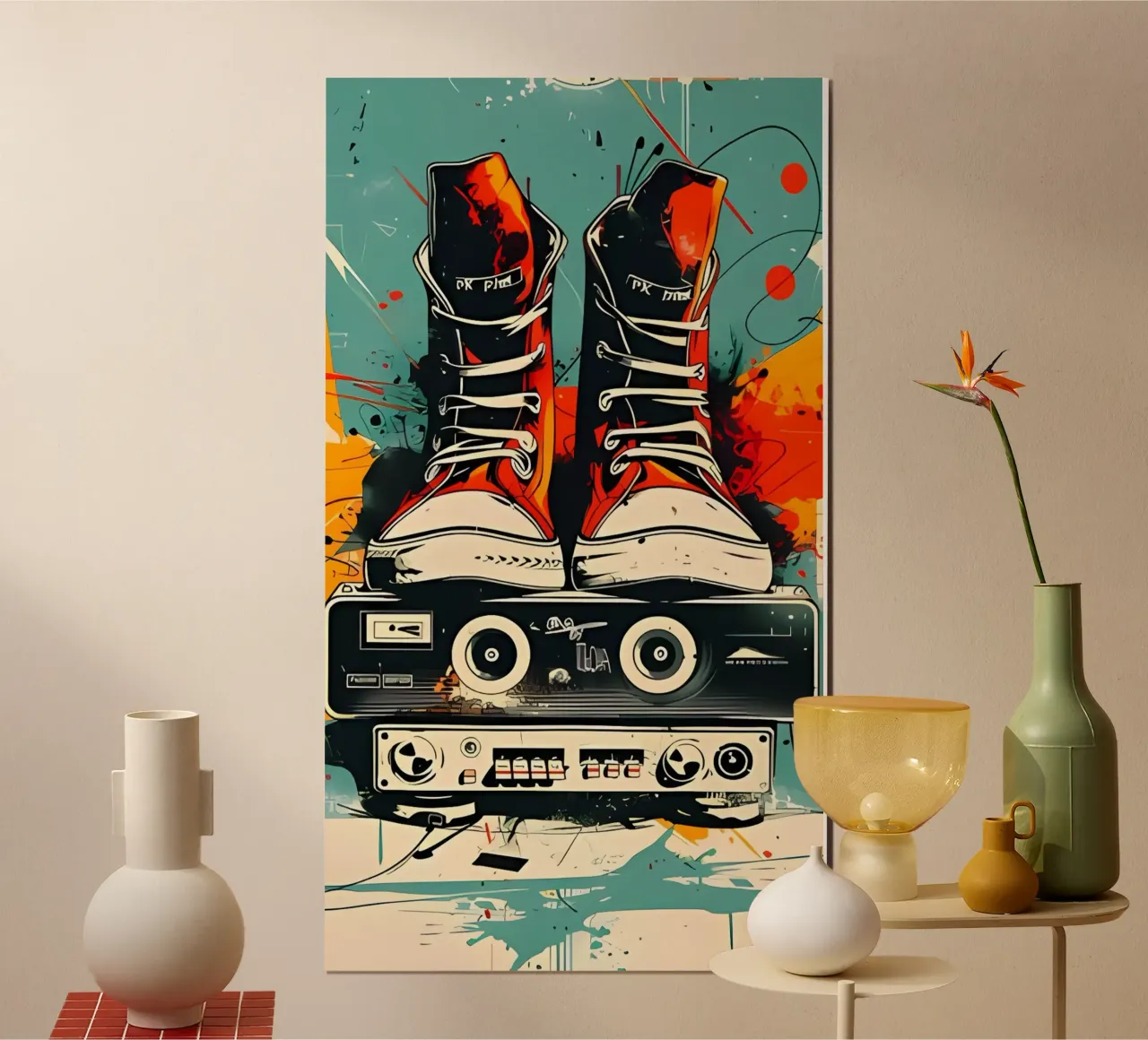 vintage poster con telaio in plastica da Erika C White