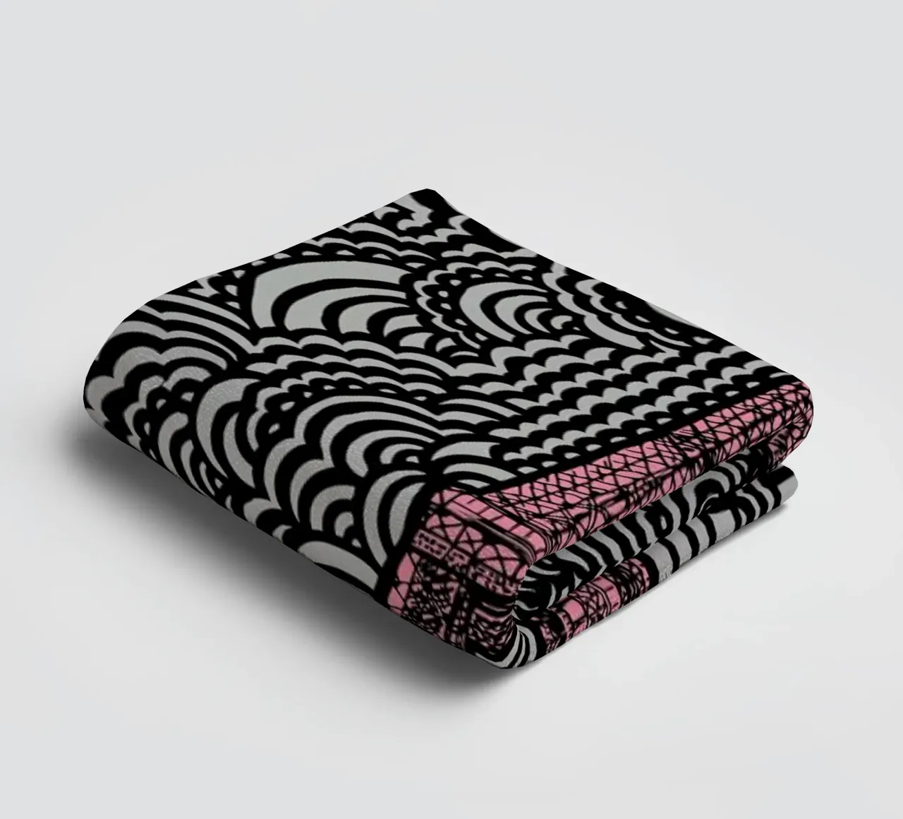 Pink Eiffel Tower Drawing Meditation asciugamano da bagno da KP Design