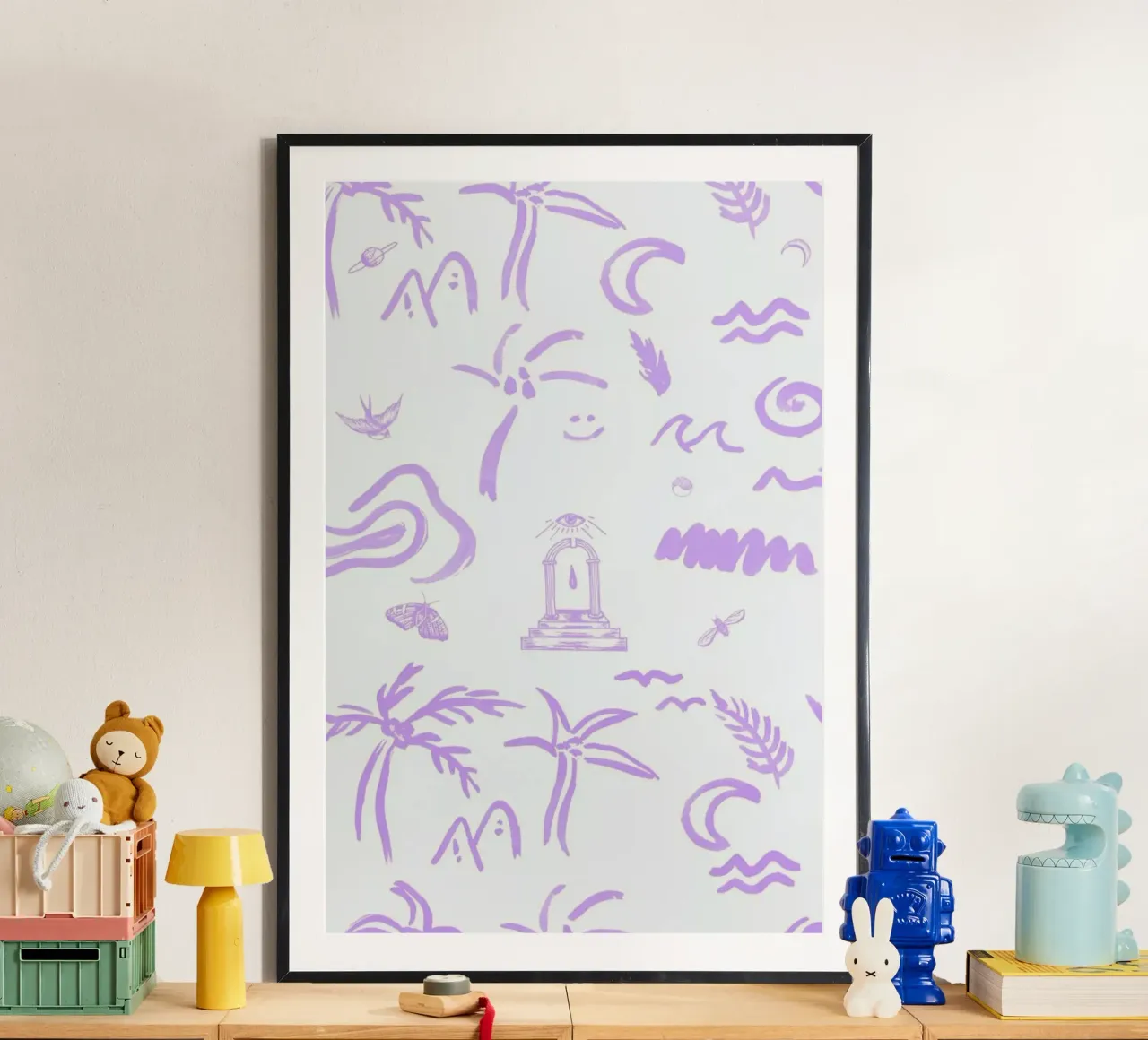 4EVA poster con telaio in legno da Daniela Roessler